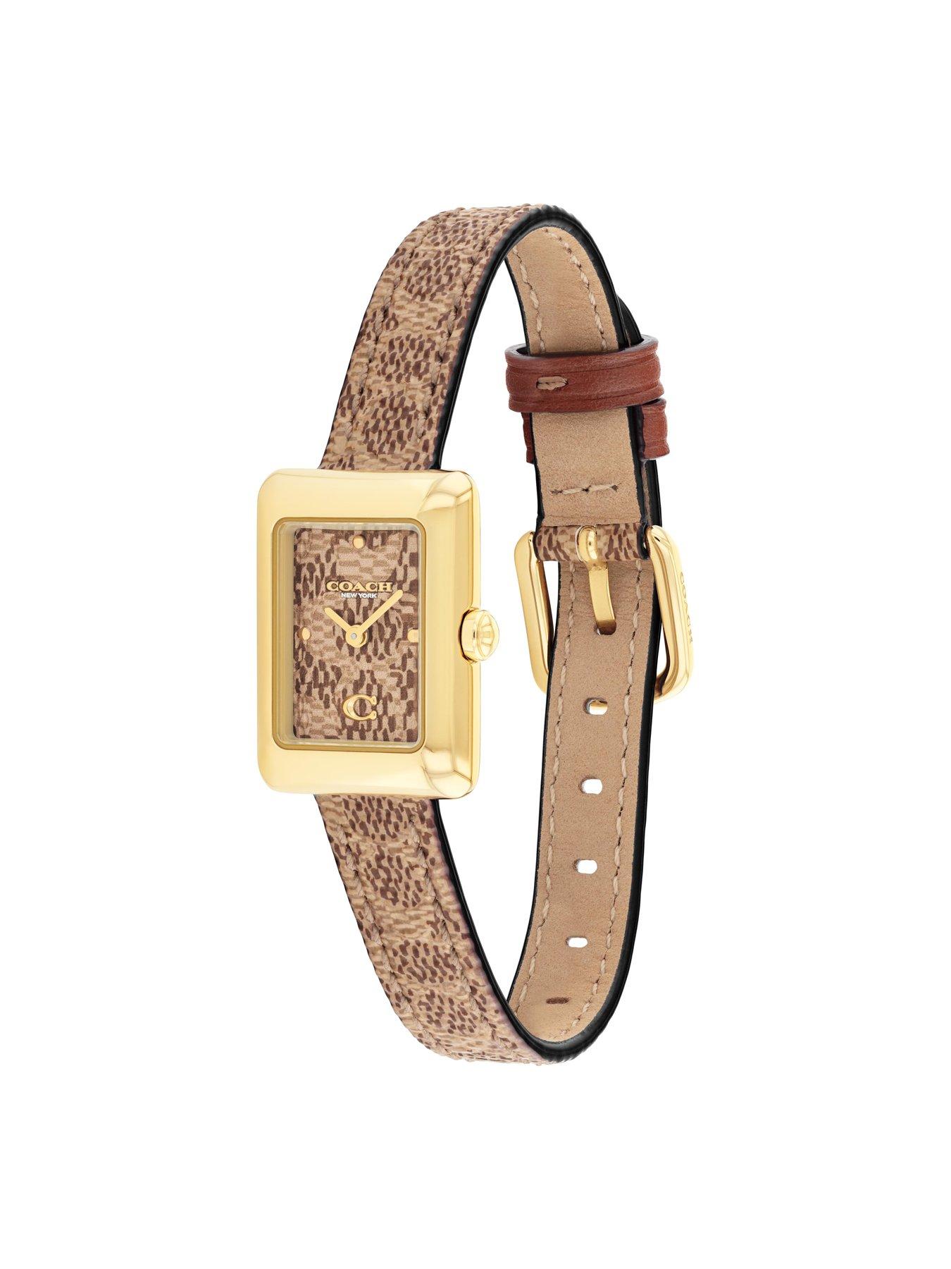 coach-ladies-mara-saddle-leather-bracelet-watchstillFront