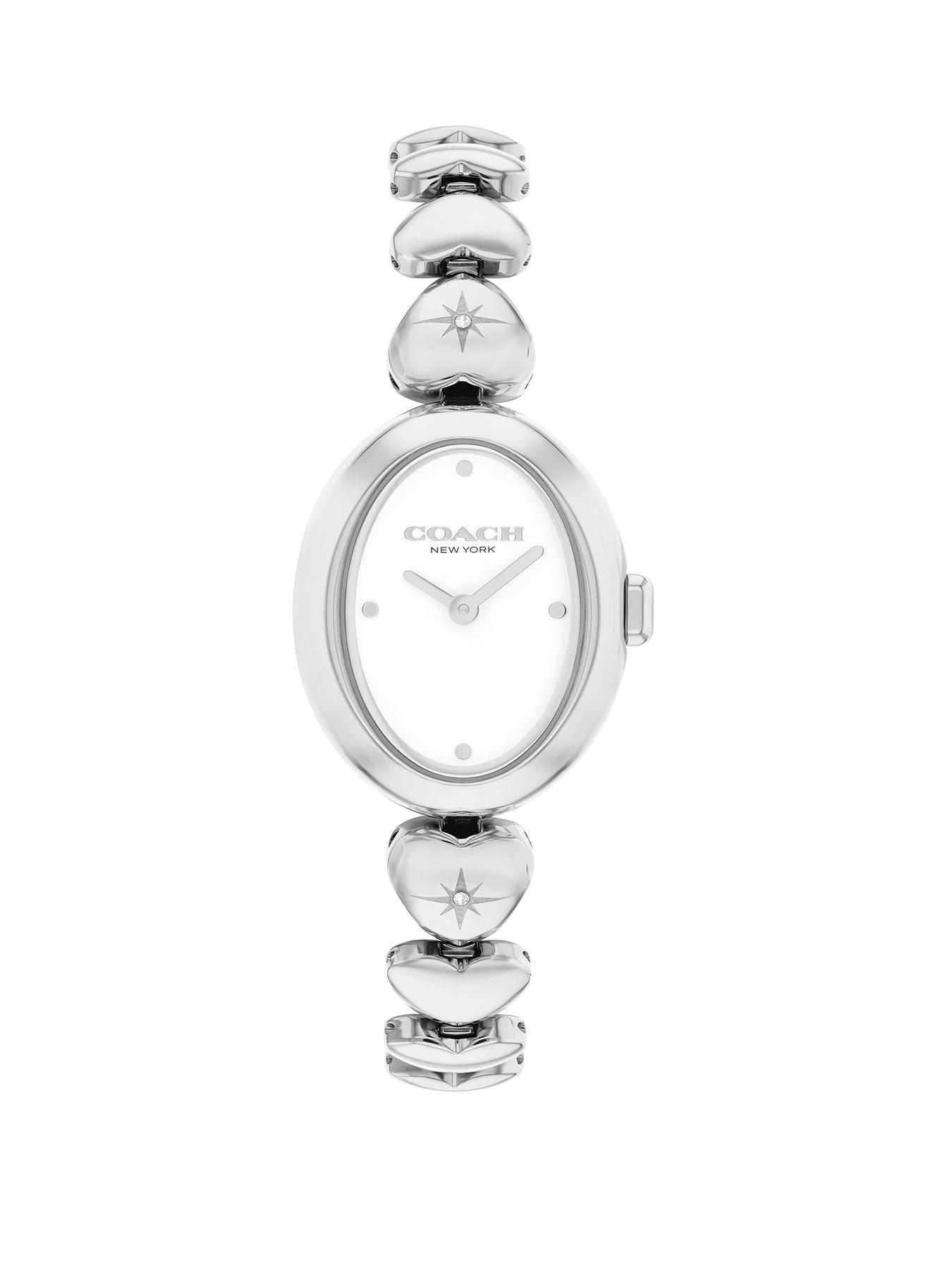 COACH Coach Ladies Sammy Stainless Steel Heart Bracelet Watch