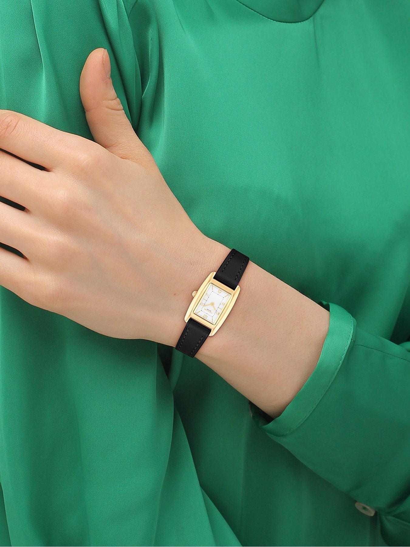 coach-coach-ladies-reese-black-leather-strap-watchoutfit