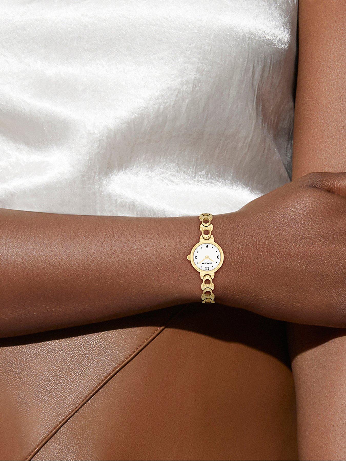 Image 4 of 5 of COACH Ladies Iris Gold Plated Bracelet Watch