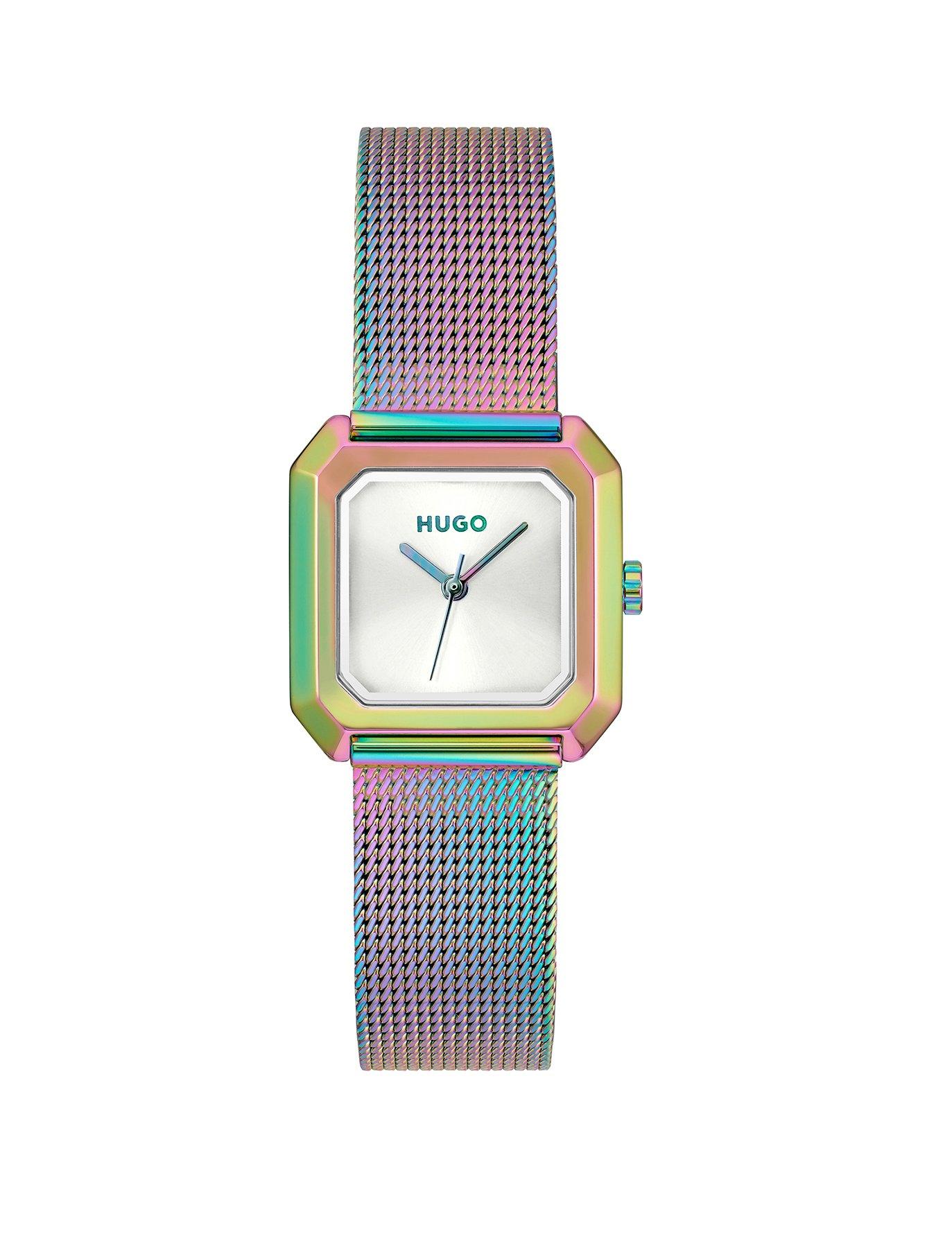 Image 1 of 7 of HUGO Iridescent PVD Mesh Hazel Bracelet Watch
