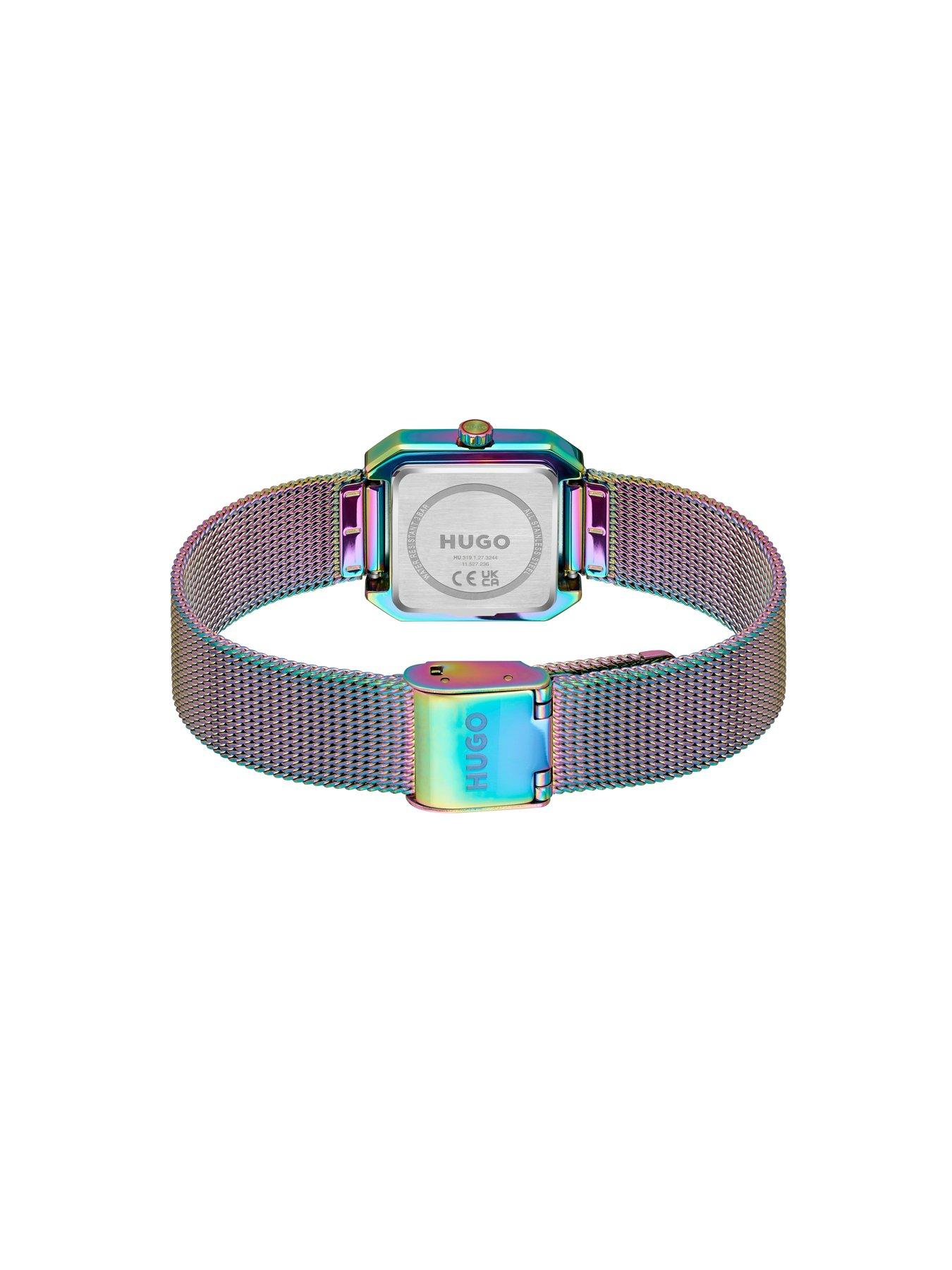 Image 2 of 7 of HUGO Iridescent PVD Mesh Hazel Bracelet Watch