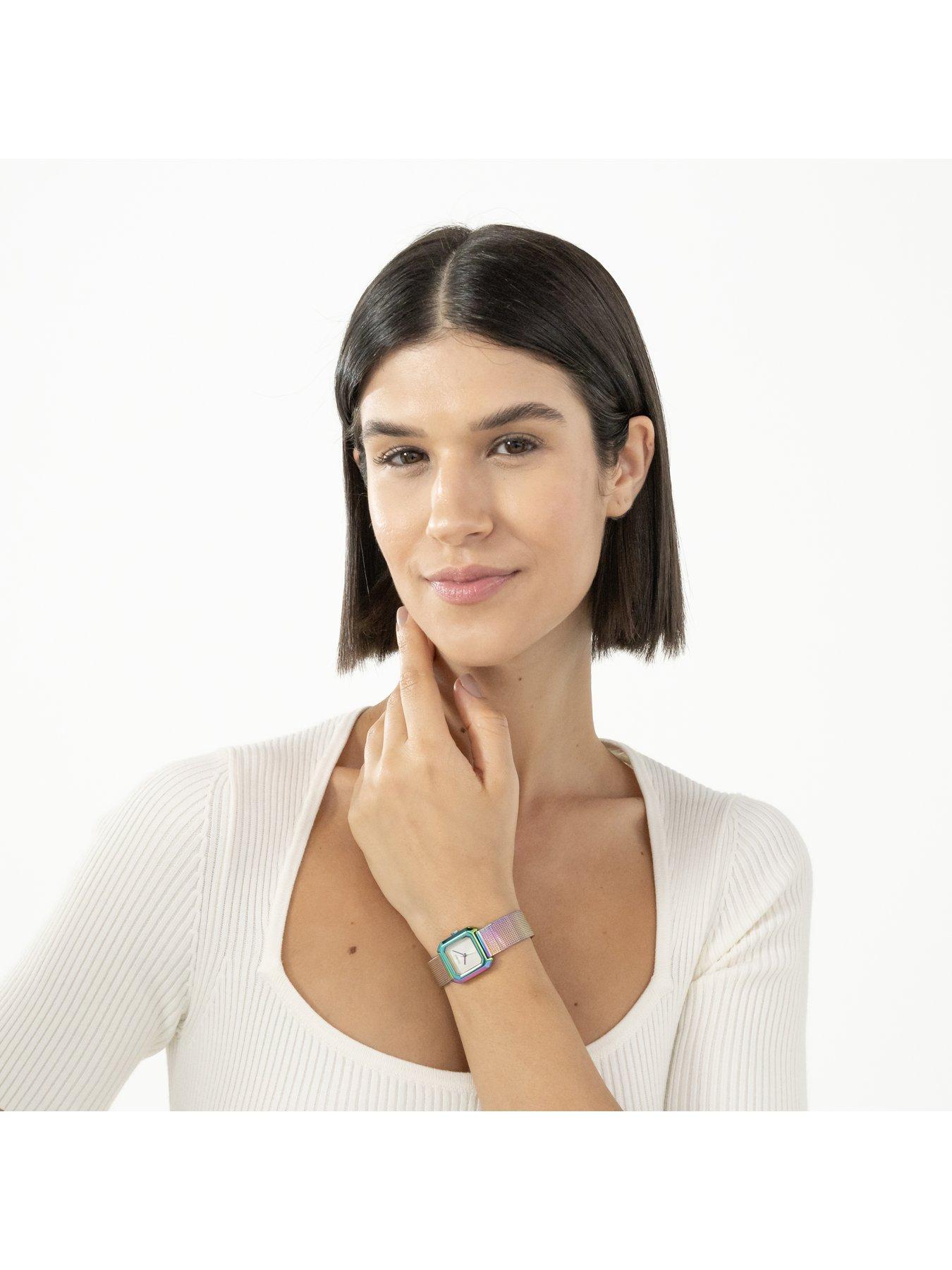 Image 5 of 7 of HUGO Iridescent PVD Mesh Hazel Bracelet Watch