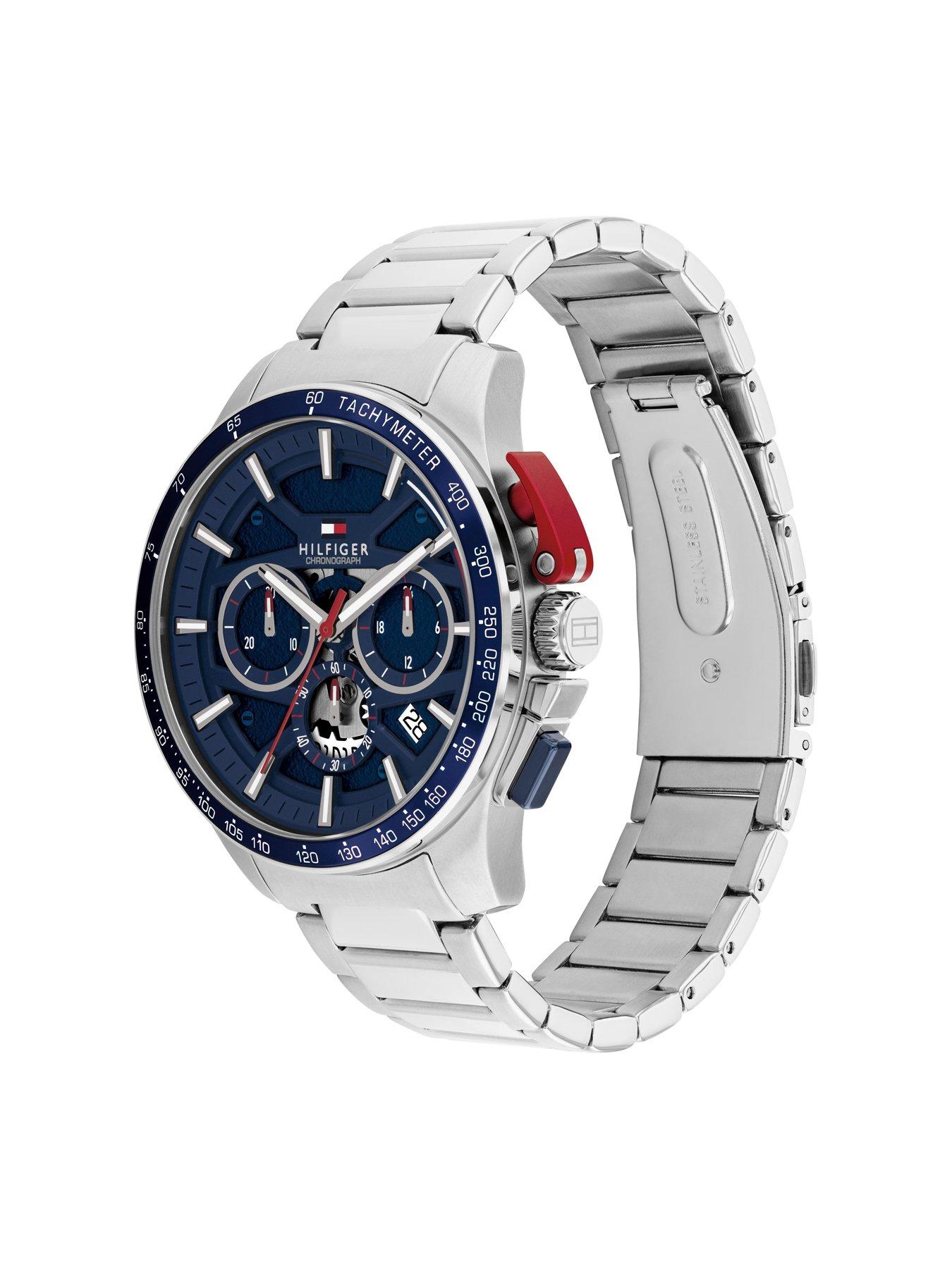 Image 2 of 7 of Tommy Hilfiger Bank Silver Multi Dial Watch