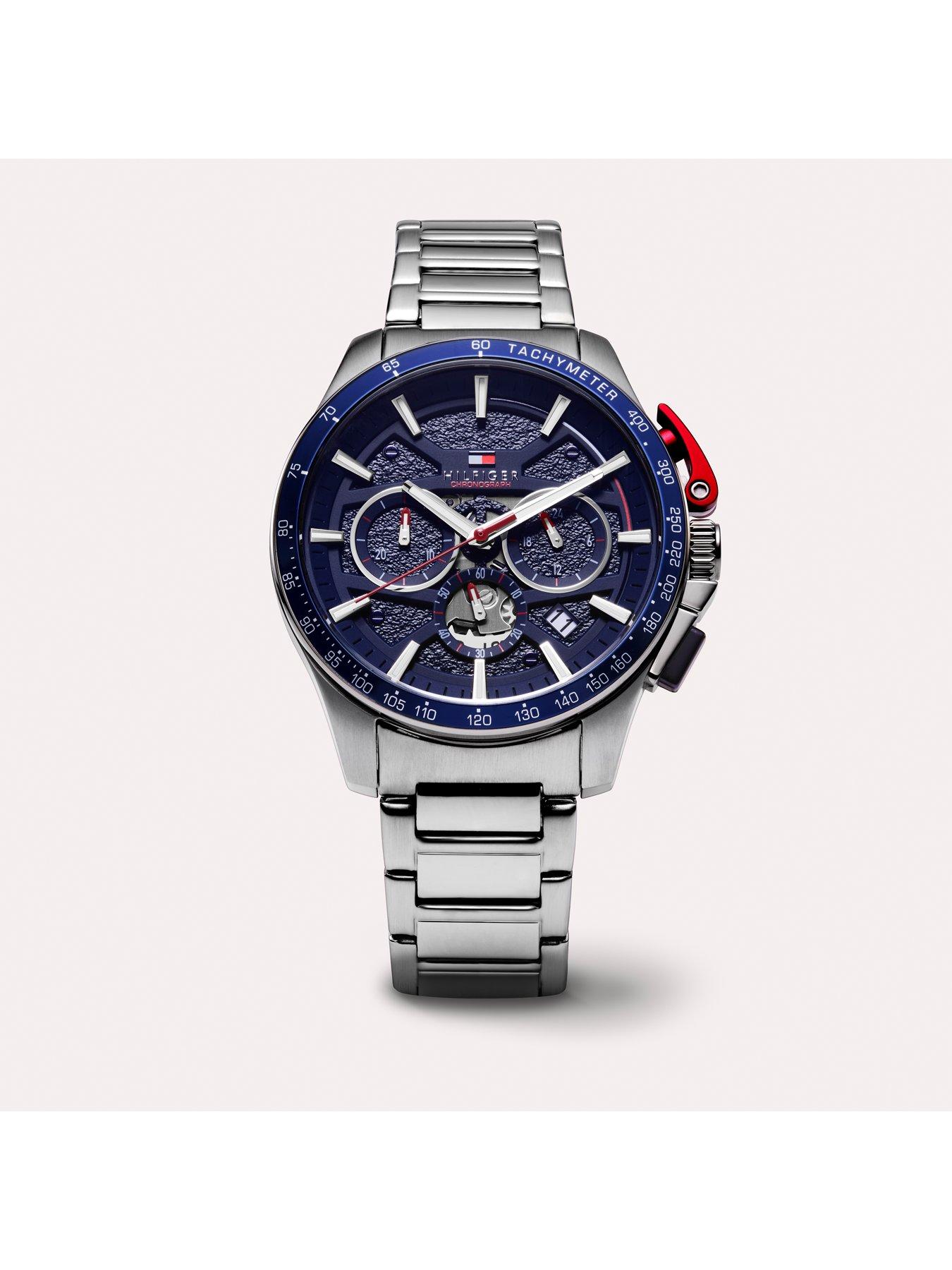 Image 4 of 7 of Tommy Hilfiger Bank Silver Multi Dial Watch