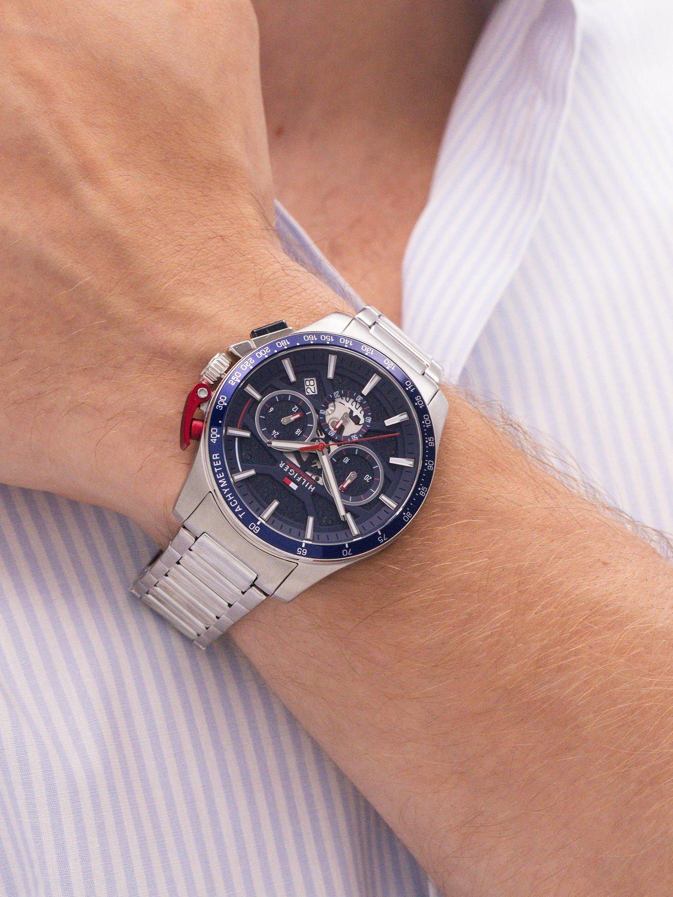 Image 5 of 7 of Tommy Hilfiger Bank Silver Multi Dial Watch