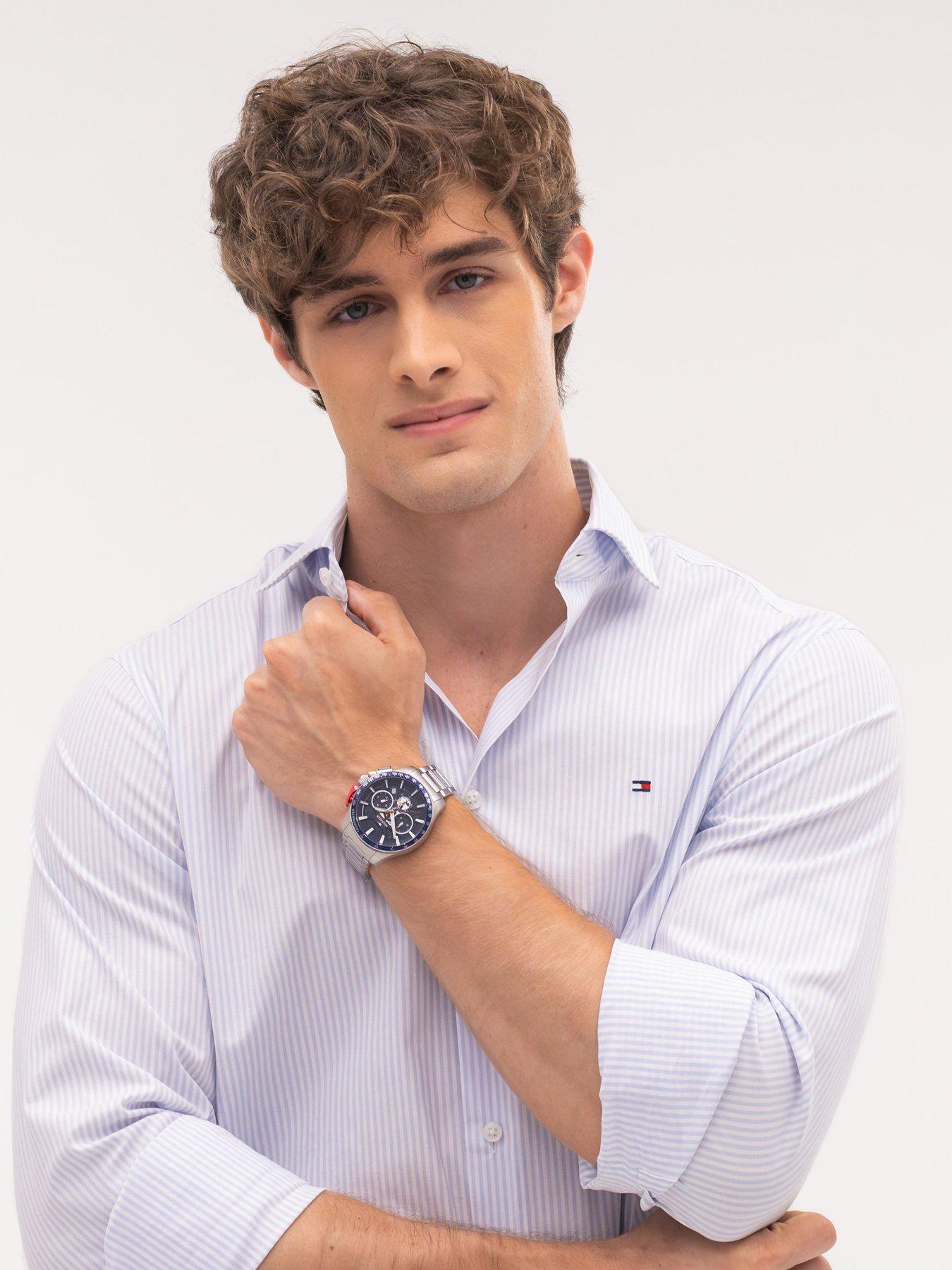 Image 6 of 7 of Tommy Hilfiger Bank Silver Multi Dial Watch