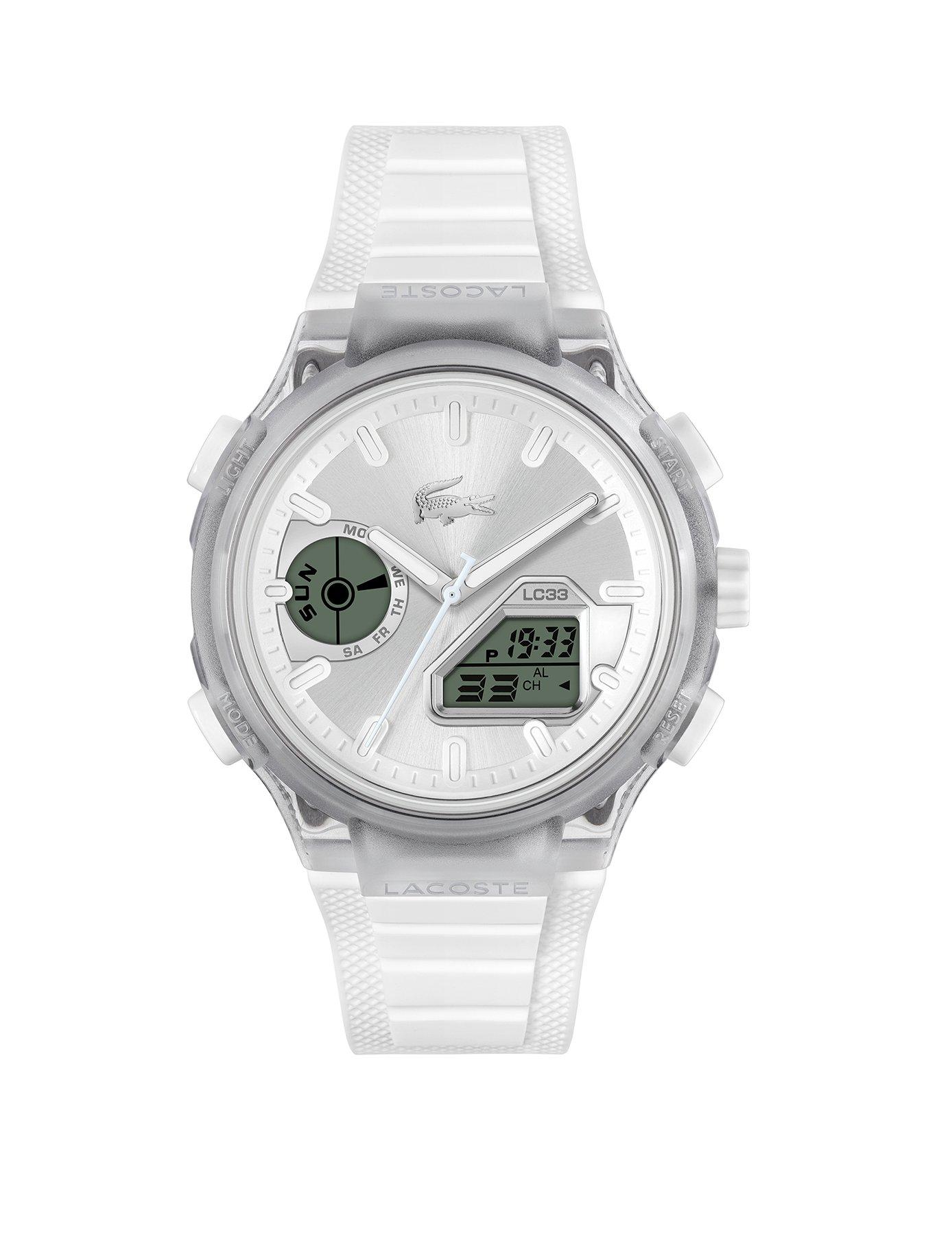 Lacoste Lacoste Mens LC33 White Silicone Analog-Digital Watch