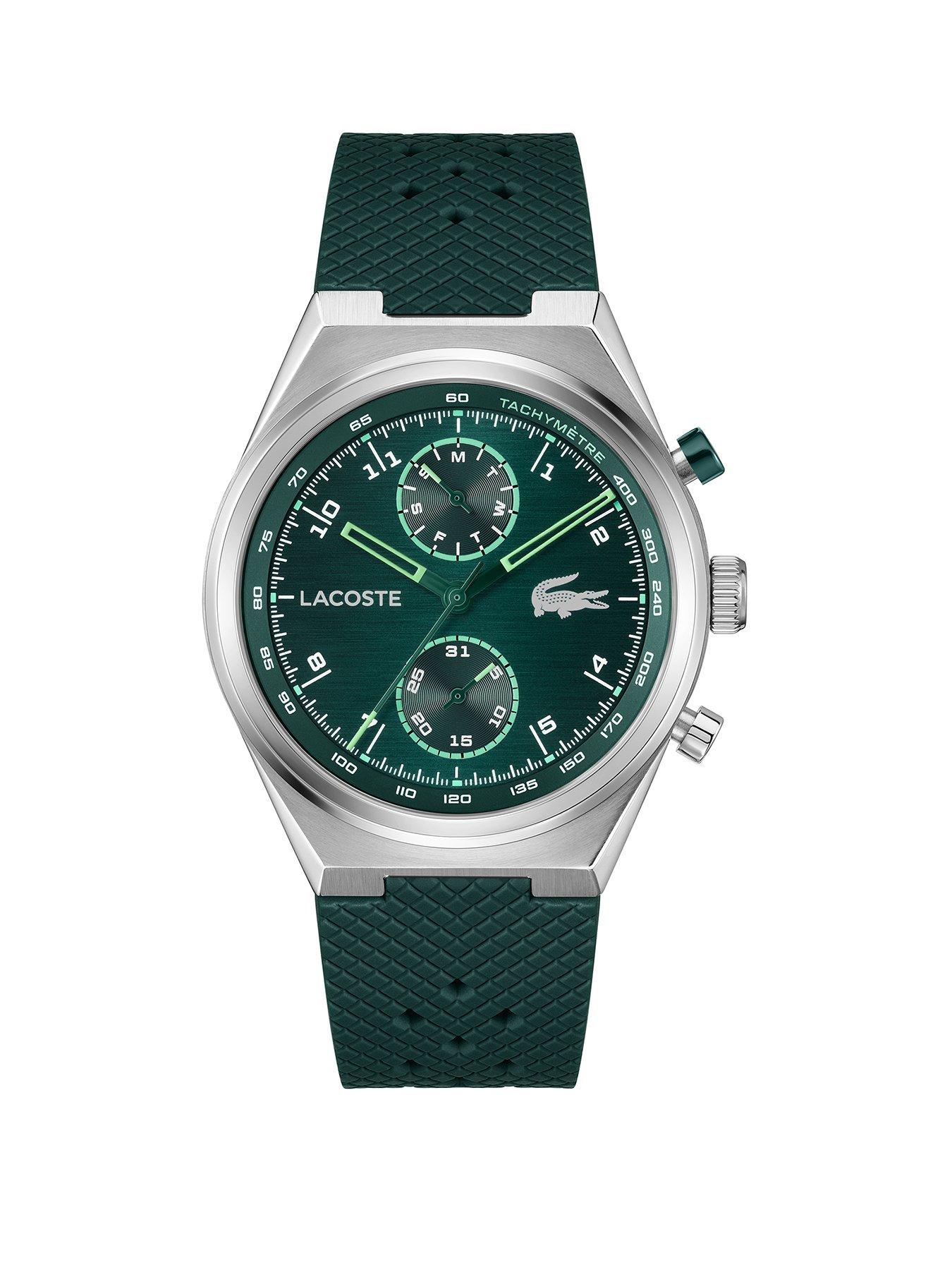 Lacoste Lacoste Mens Line Racer Green Silicone Multifunction Watch