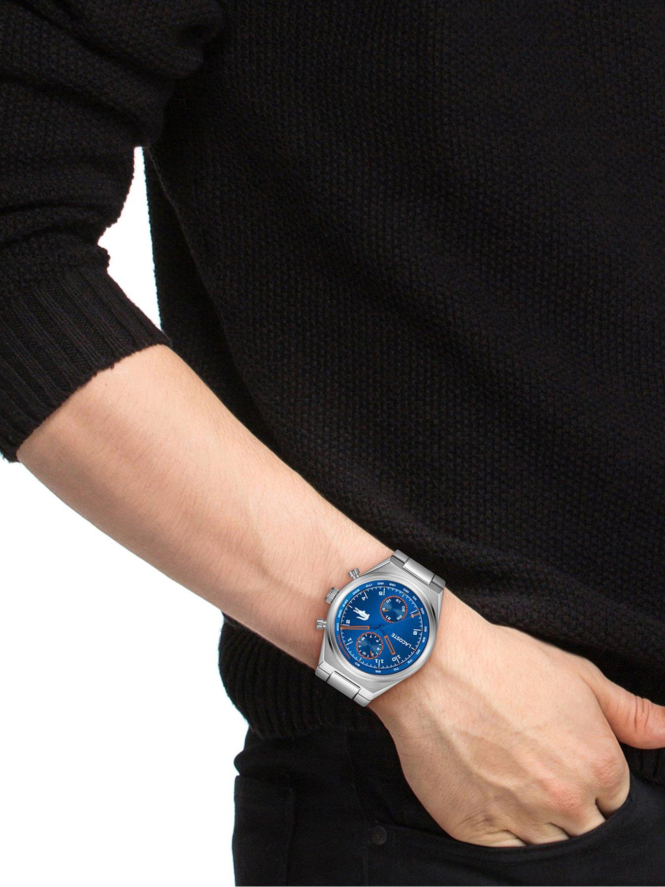 Lacoste Lacoste Mens Line Racer Stainless Steel Multifunction Watch ...