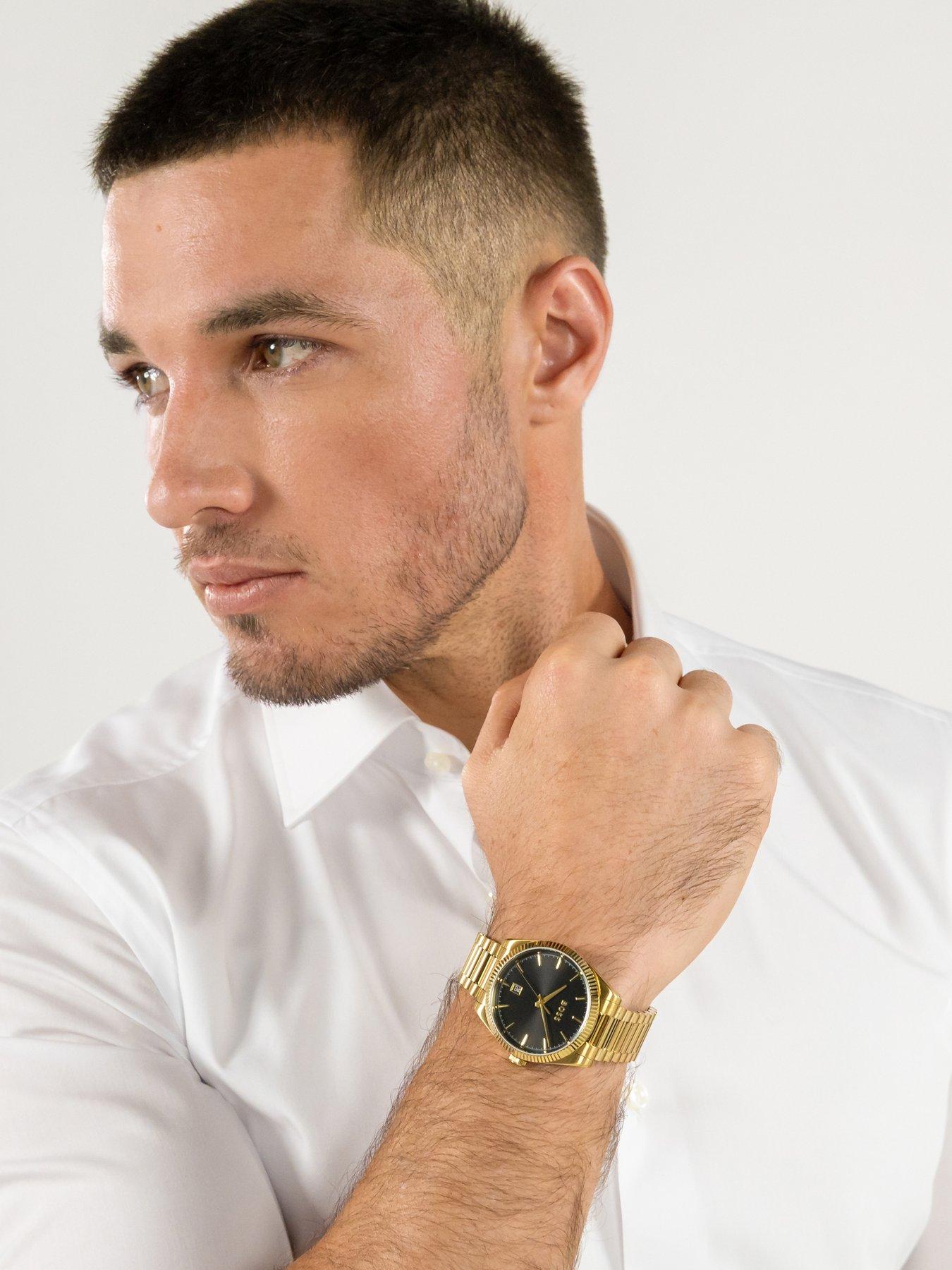 Image 5 of 8 of BOSS Gents BOSS Cheswick Gold IP Watch