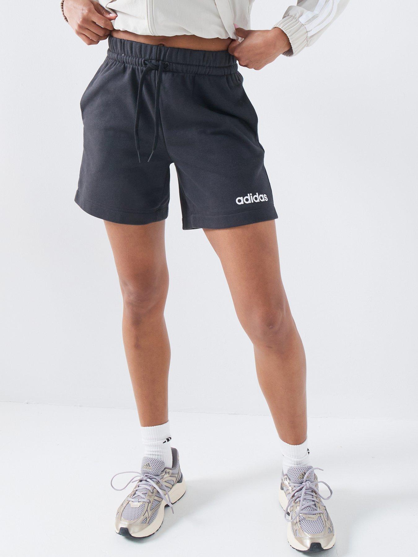 adidas Sportswear Women's Essentials Linear French Terry Shorts - Black