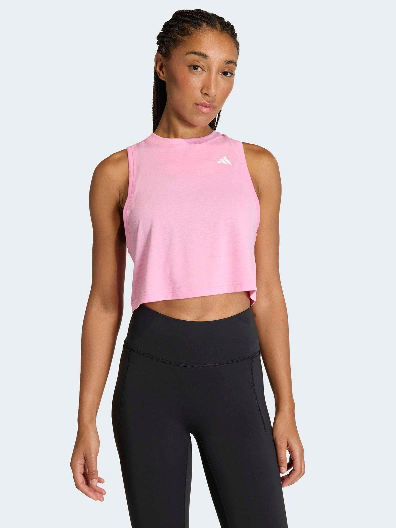 Image 1 of 6 of adidas Women's Training Workout Essentials Tank - Pink