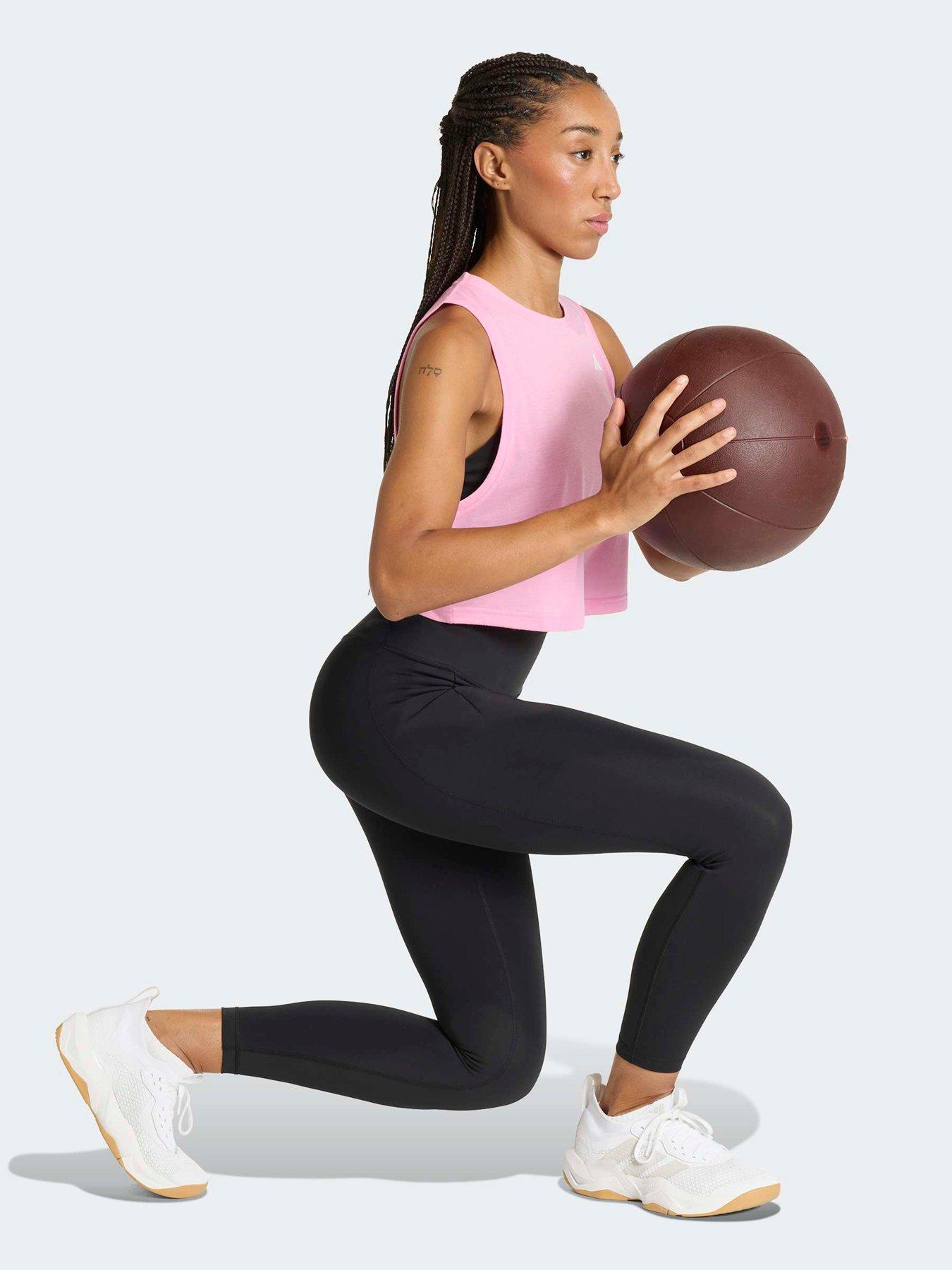 Image 3 of 6 of adidas Women's Training Workout Essentials Tank - Pink