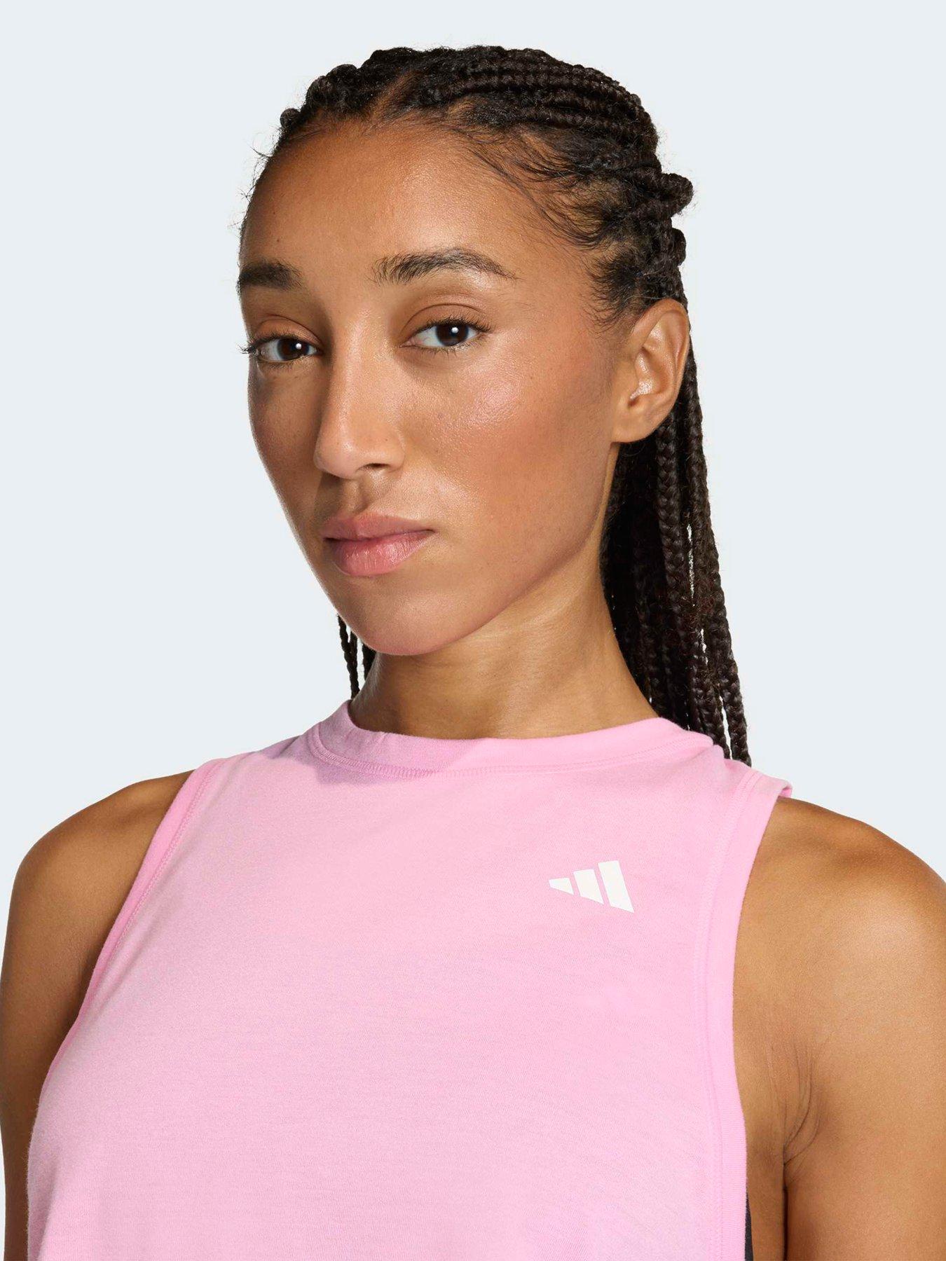 Image 4 of 6 of adidas Women's Training Workout Essentials Tank - Pink