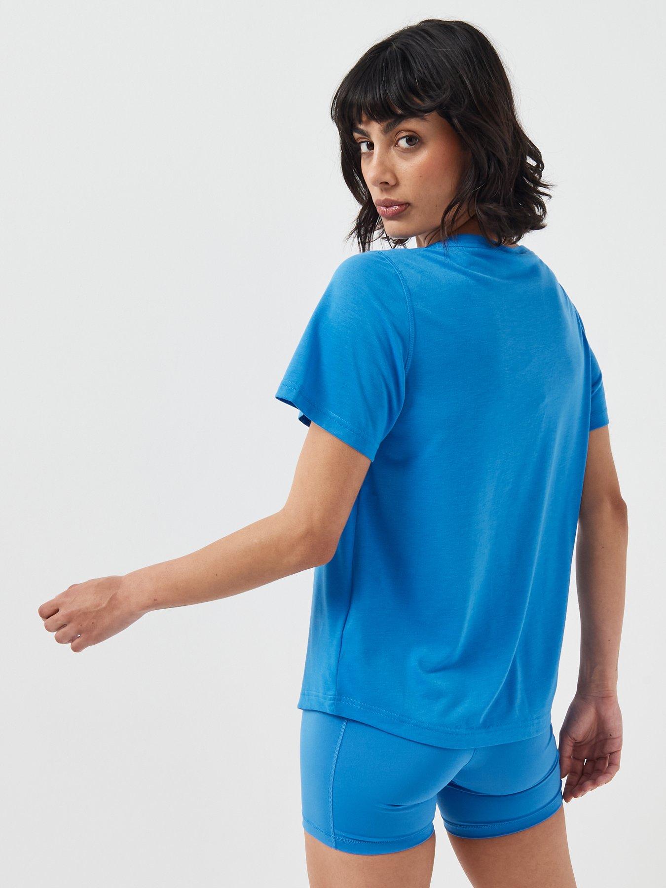 Image 2 of 6 of adidas Women's Training Workout Essentials T-Shirt - Blue