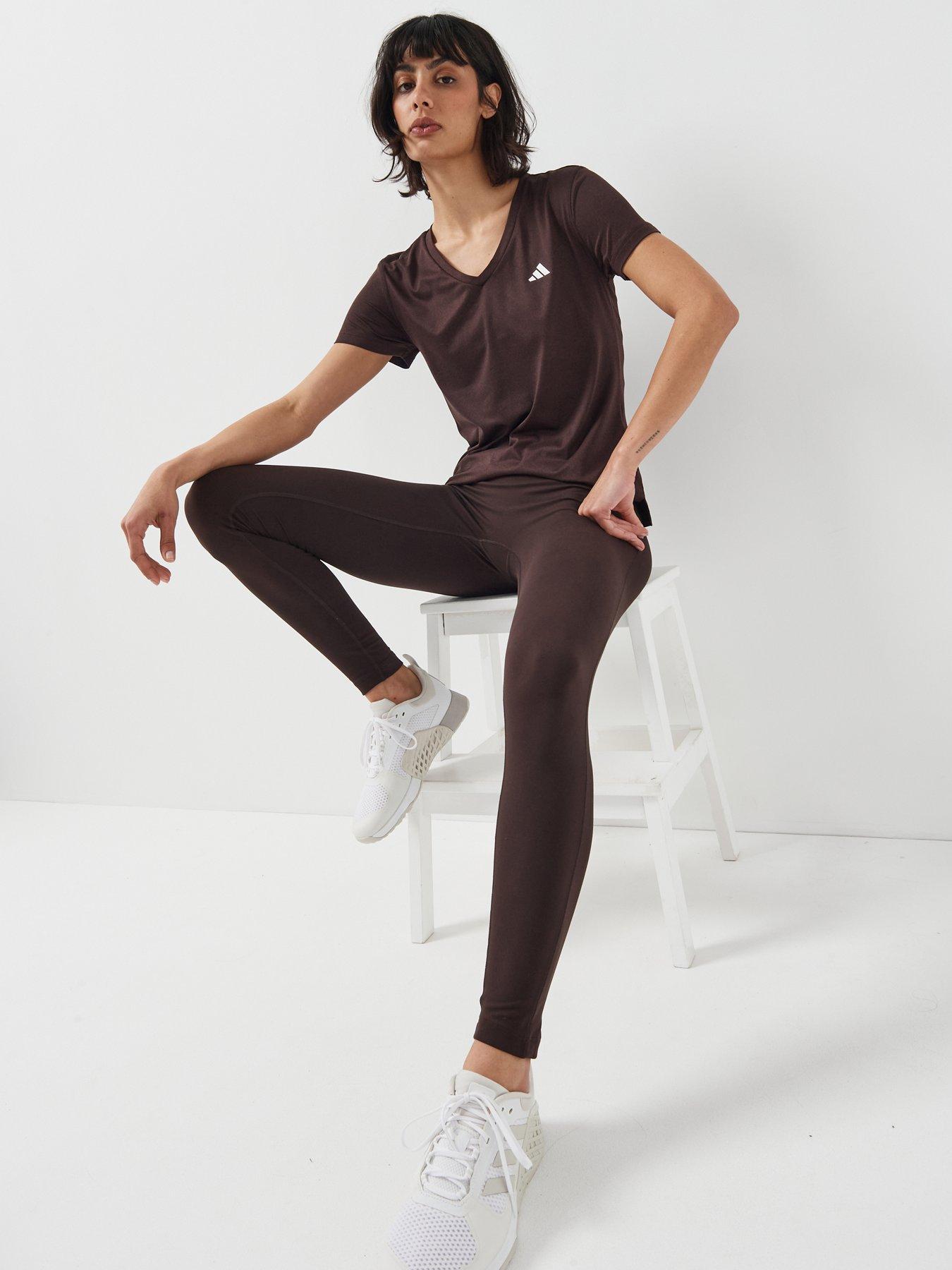 Image 6 of 6 of adidas Women's Training Workout Essentials T-Shirt - Brown
