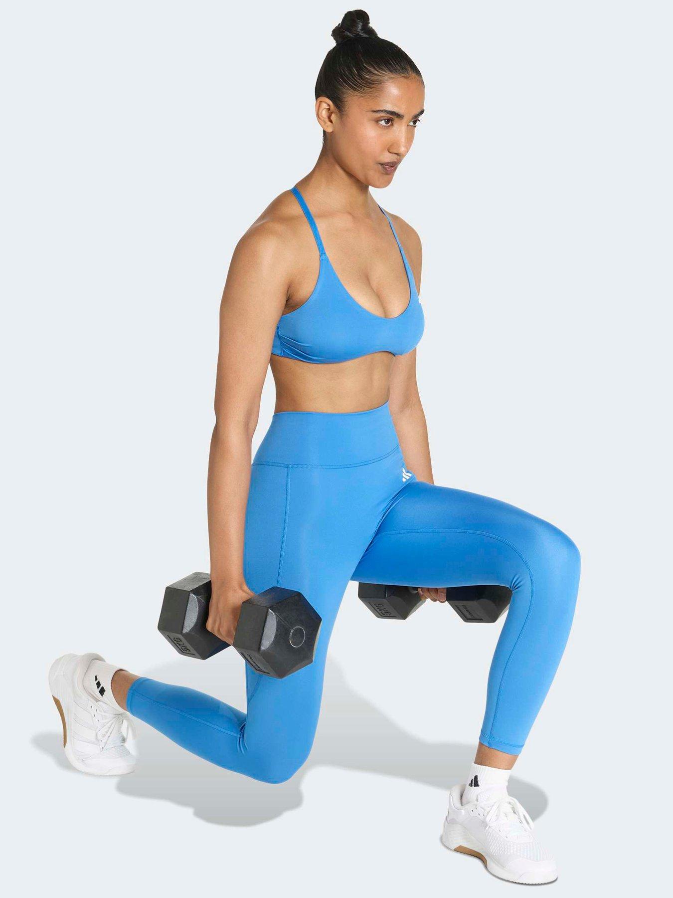 Image 3 of 5 of adidas Women's Training Workout Essentils 7/8 Tight-blue