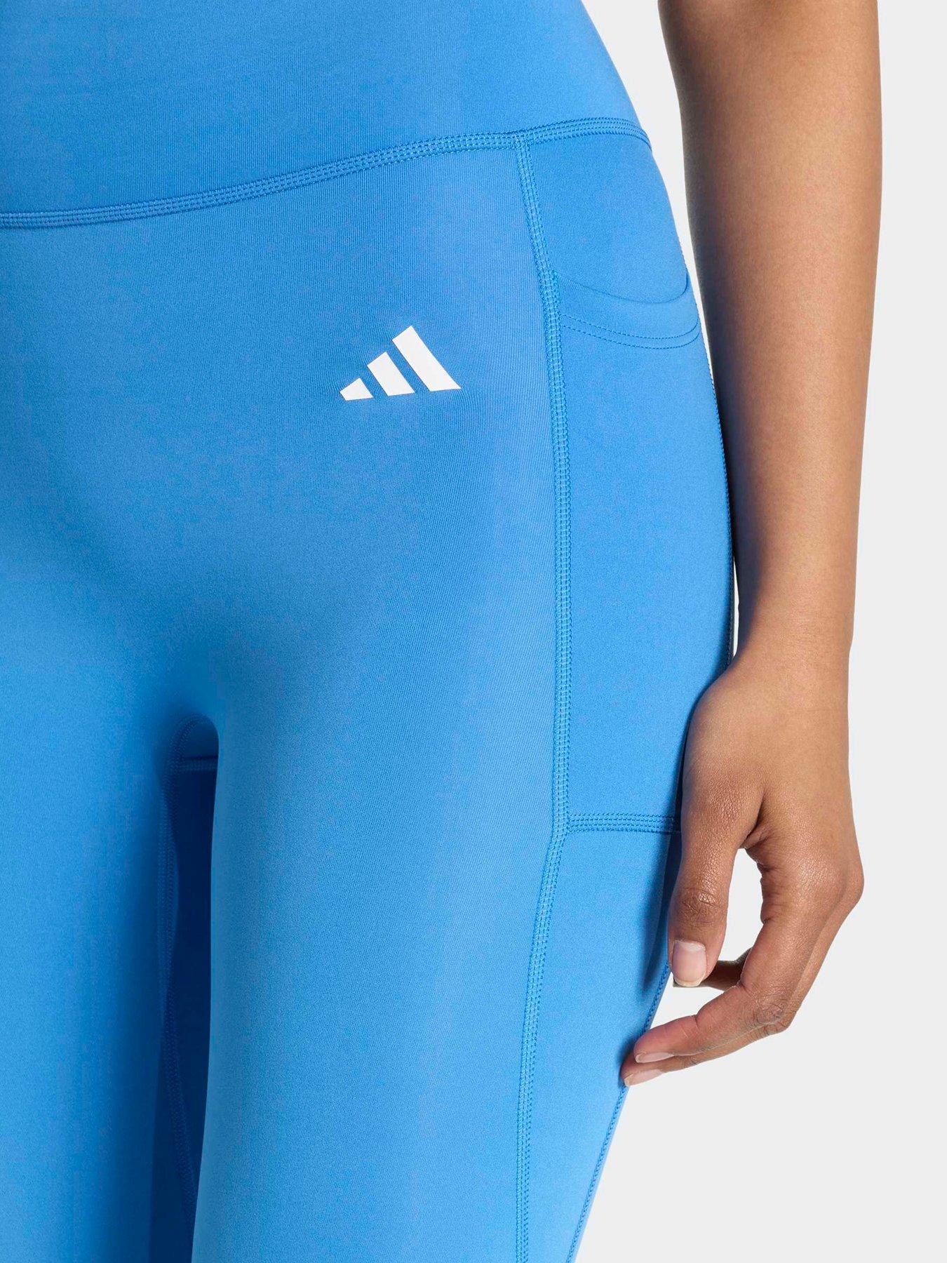 Image 4 of 5 of adidas Women's Training Workout Essentils 7/8 Tight-blue