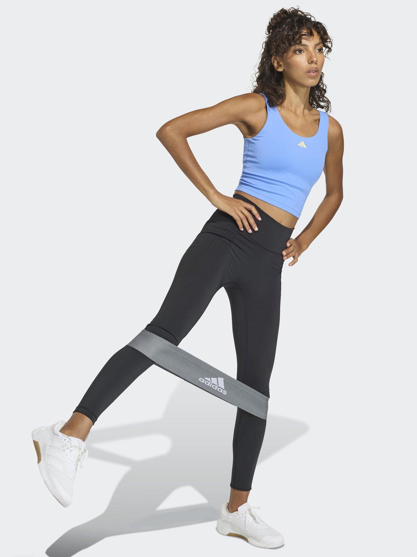Image 3 of 5 of adidas Women's Training 3 Stripe Tank - Blue