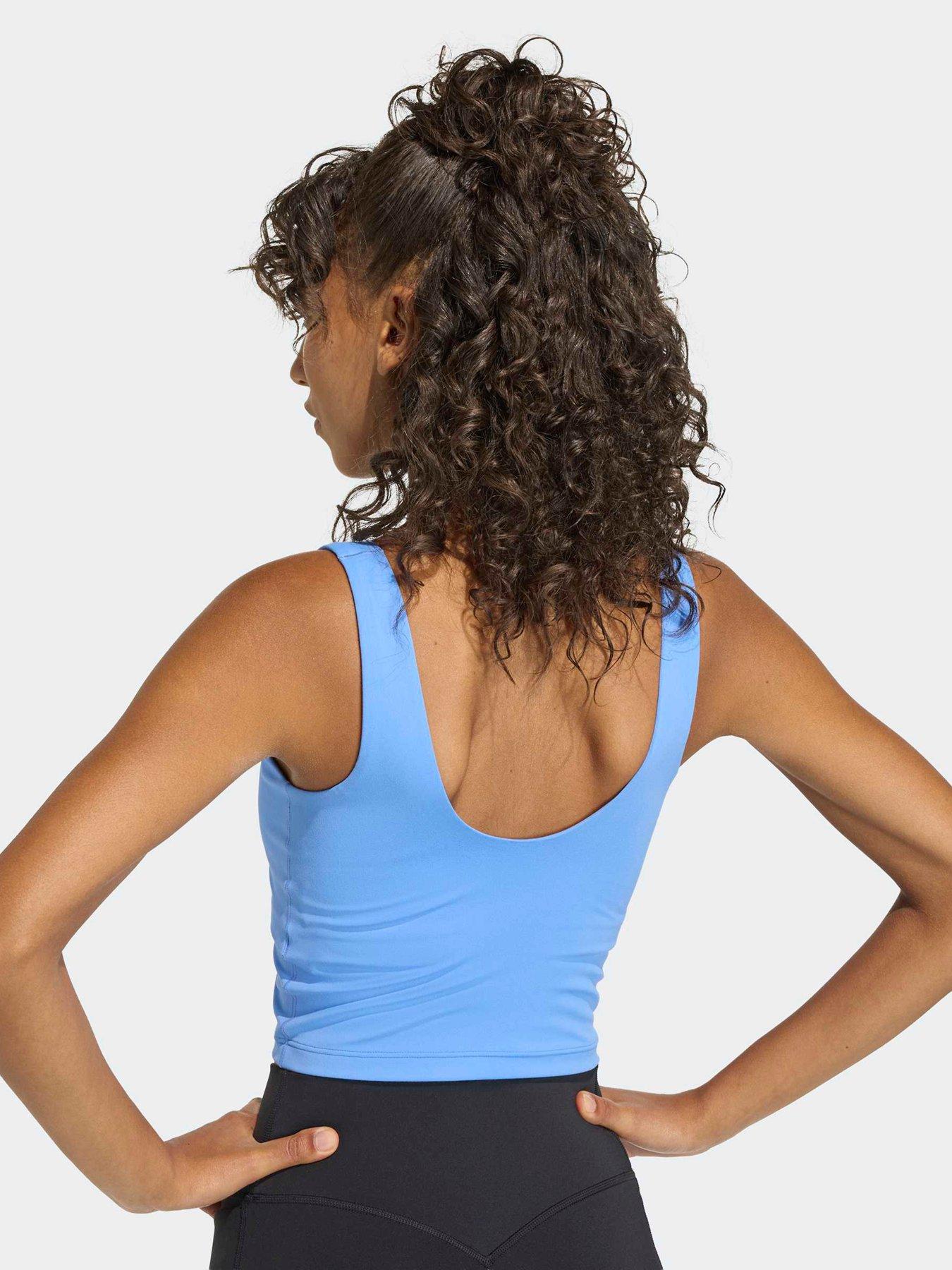 Image 5 of 5 of adidas Women's Training 3 Stripe Tank - Blue