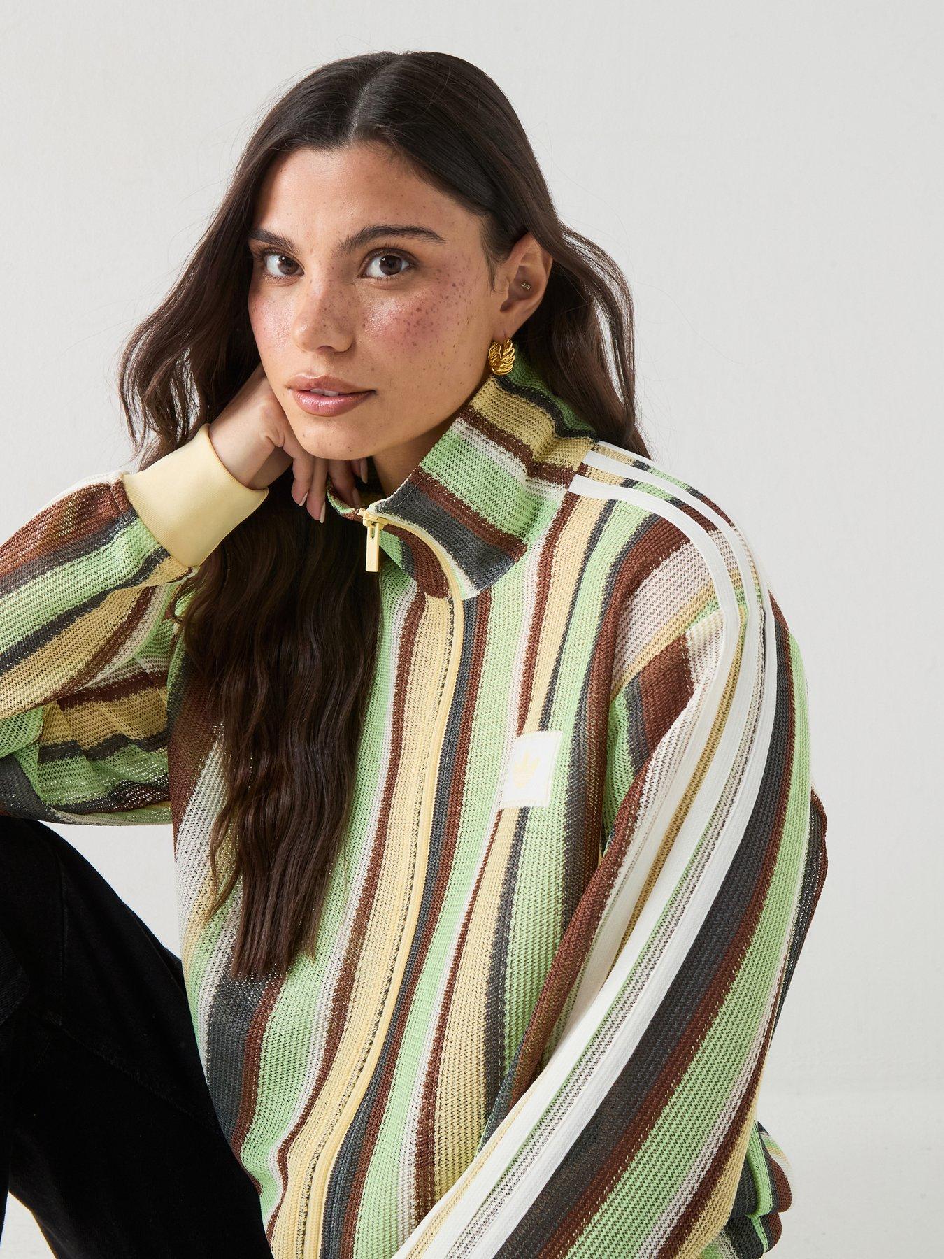 adidas Originals Women's Knit Fire Bird Track Top - Yellow