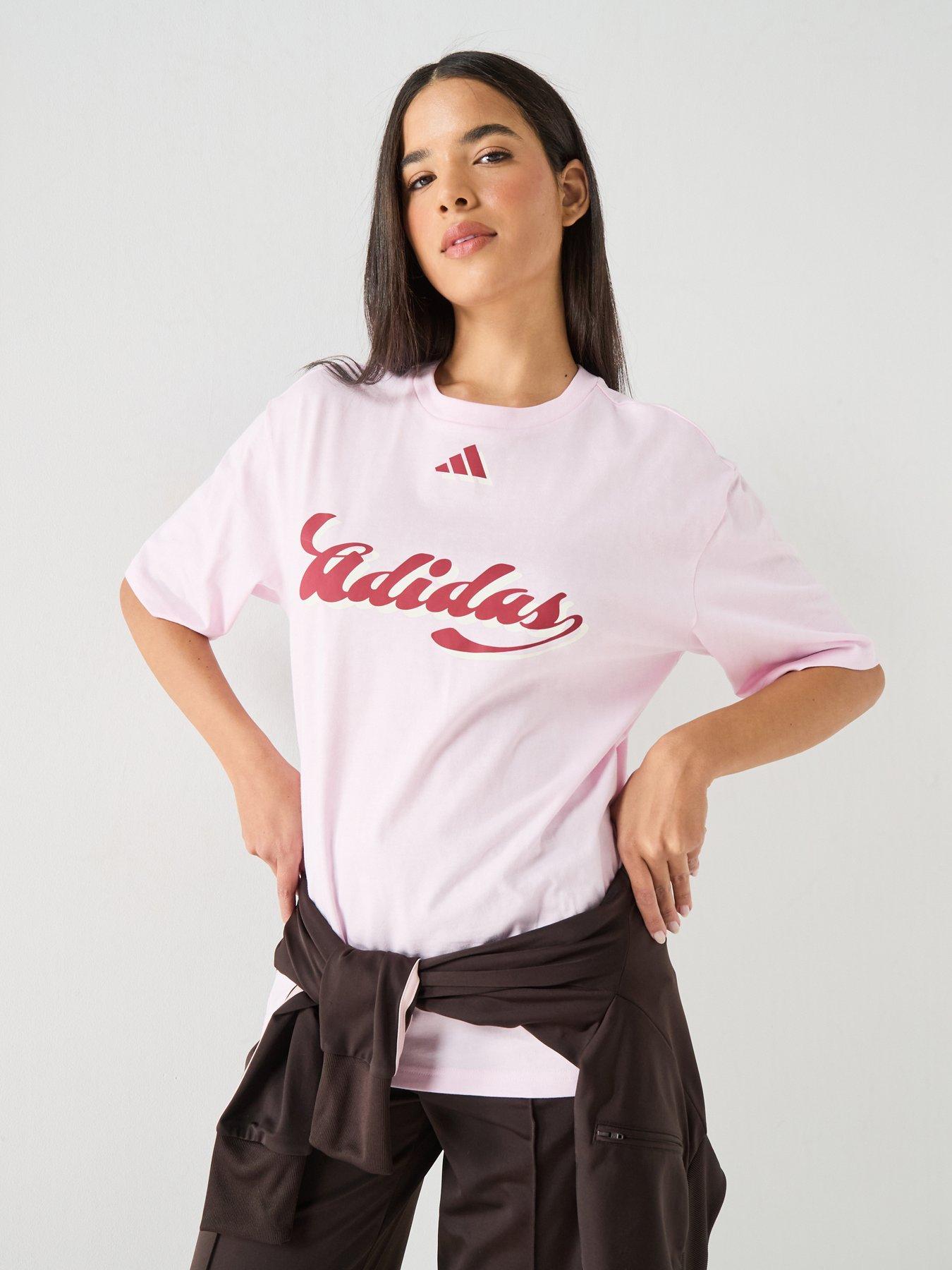 adidas Sportswear Women's House Of Tiro Graphic T-Shirt - Pink
