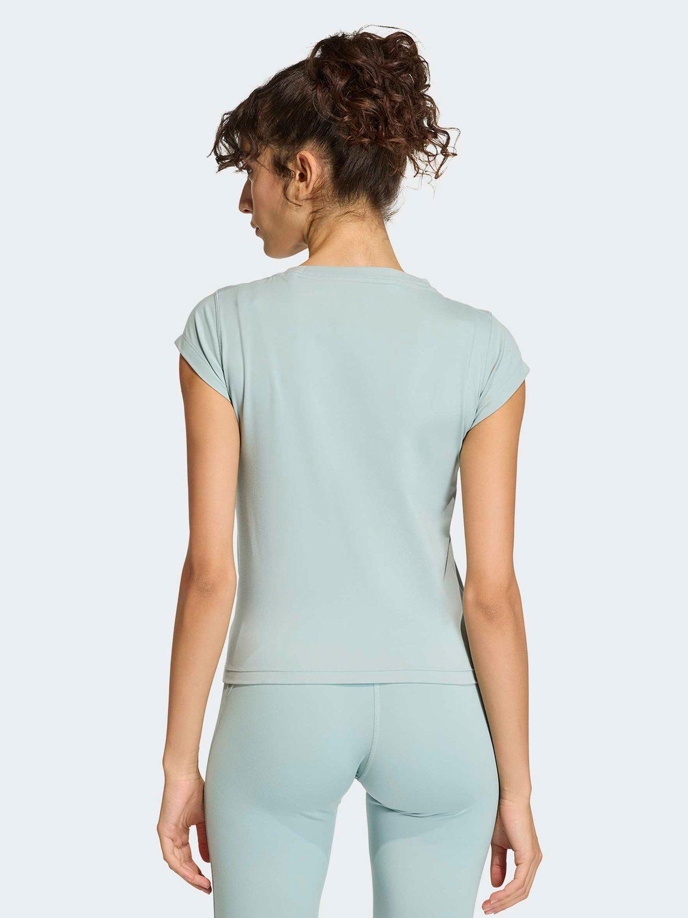 Image 2 of 5 of adidas Women's Training Hyperglam Baby Tee - Green