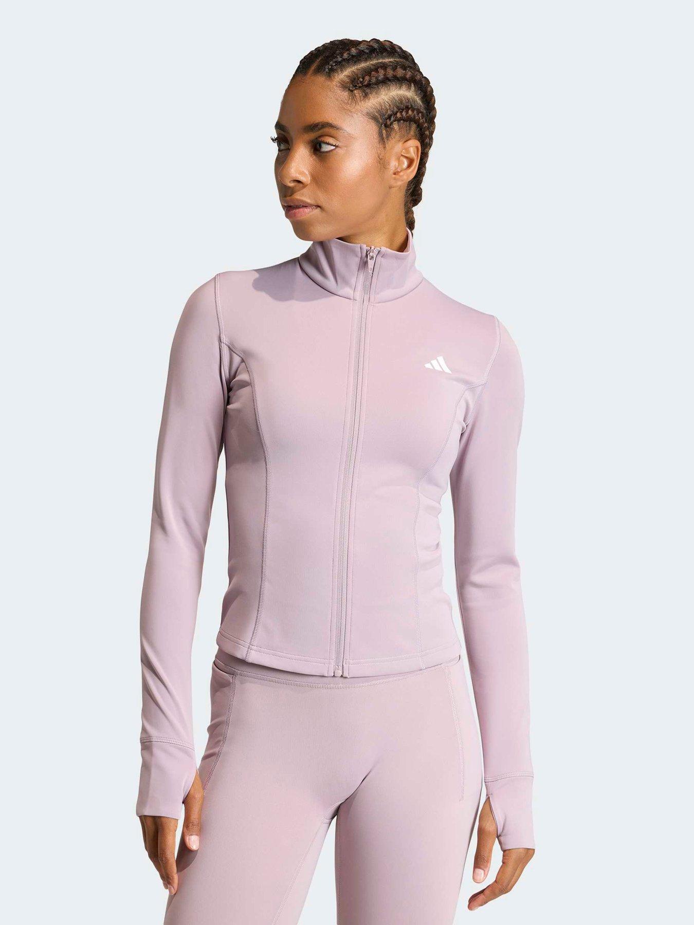 adidas Women's Training Workout Essentils Jacket-brown