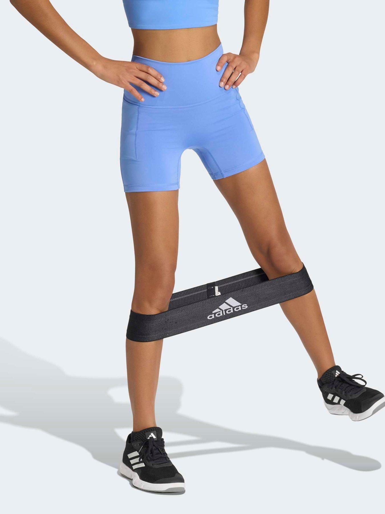 adidas Women's Training 3 Stripe Sculpt Tight - Blue