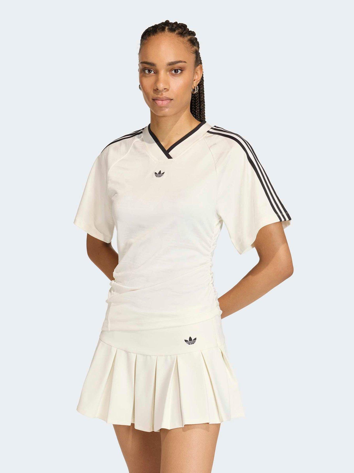 adidas Originals Women's Rouched Football Jersey - White