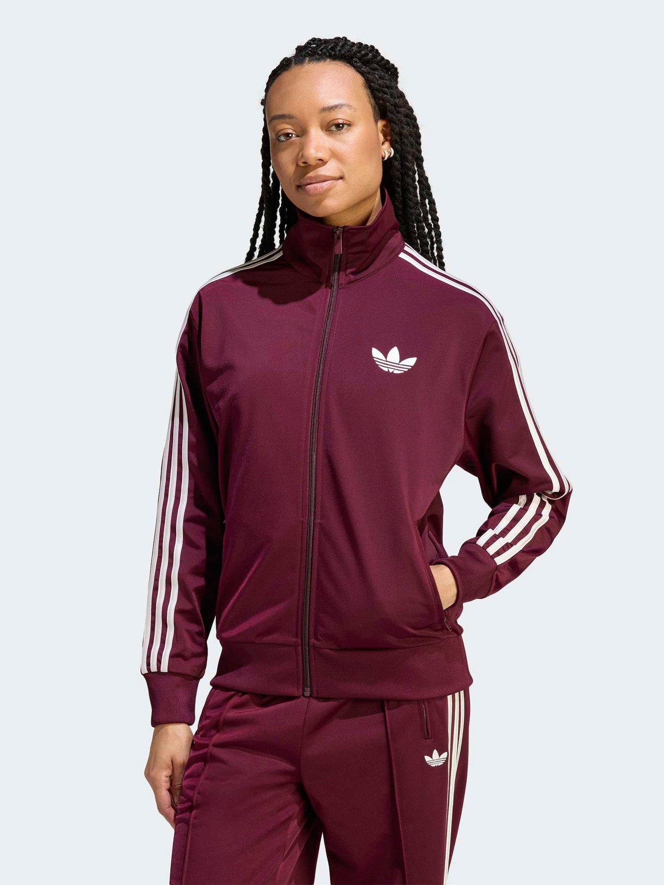 adidas Originals Women's Firebird Track Top - Burgundy