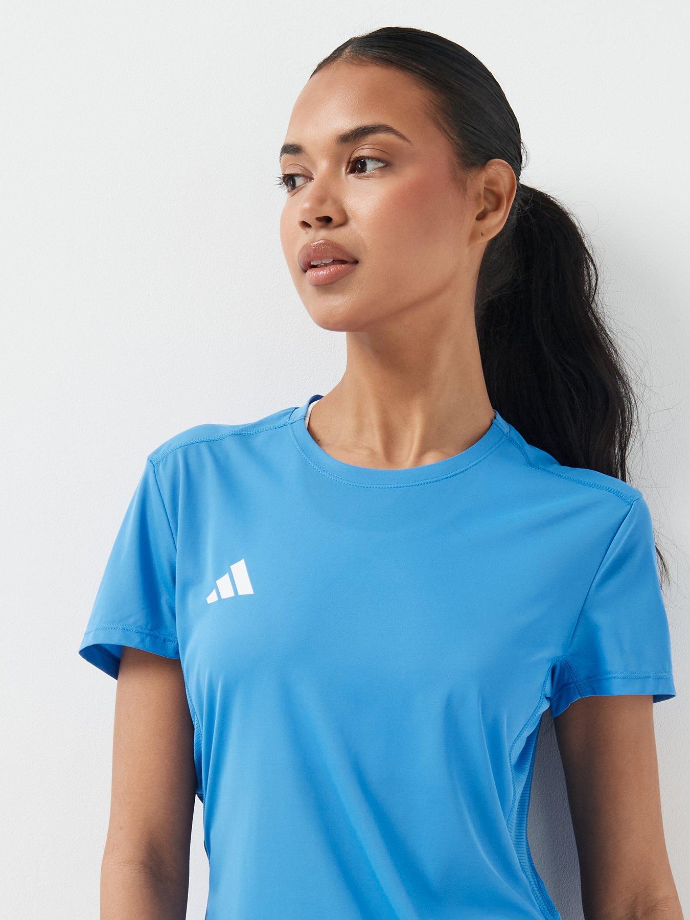 Image 4 of 6 of adidas Women's Running Adizero Essentials T-Shirt - Blue