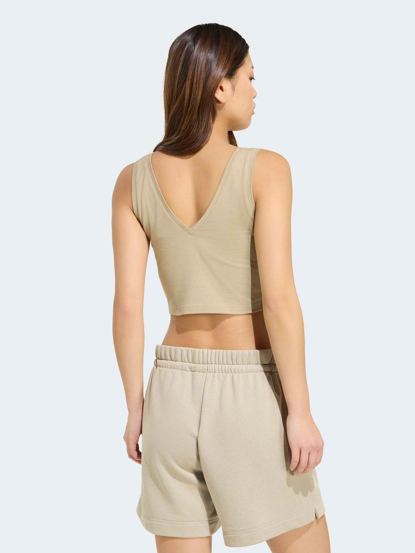 Image 2 of 6 of adidas Sportswear Womens Small Logo Tank - Beige