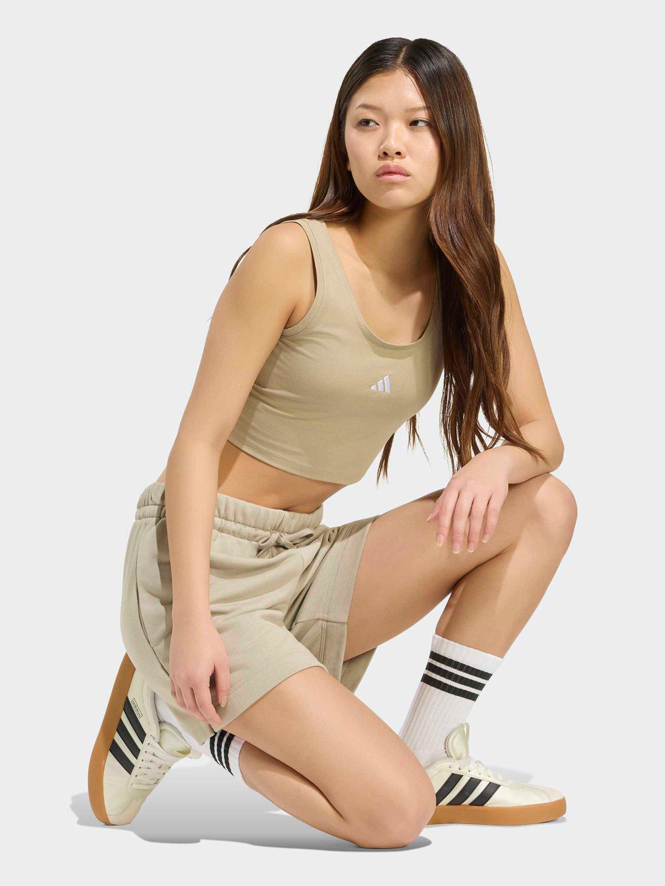 Image 3 of 6 of adidas Sportswear Womens Small Logo Tank - Beige