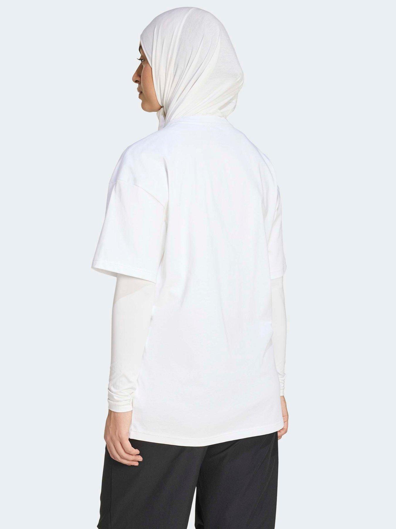Image 2 of 5 of adidas Women's Training Power Essentials T-Shirt - White