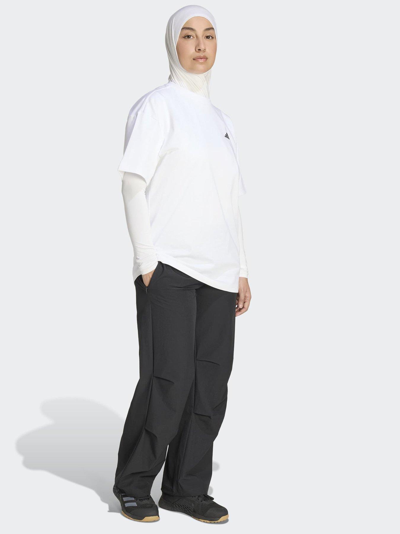 Image 3 of 5 of adidas Women's Training Power Essentials T-Shirt - White