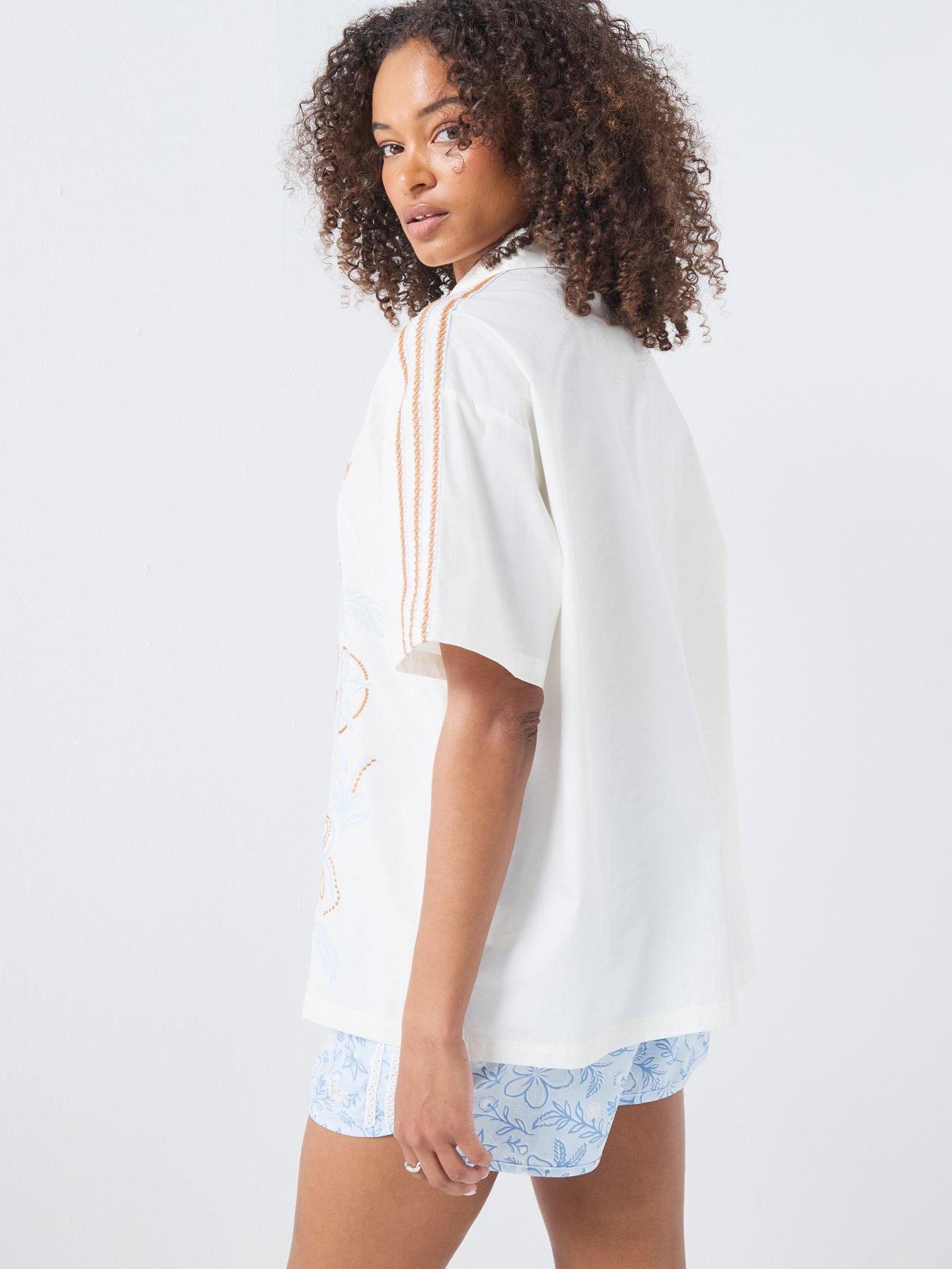 Image 2 of 5 of adidas Originals Women's Resort Shirt - White