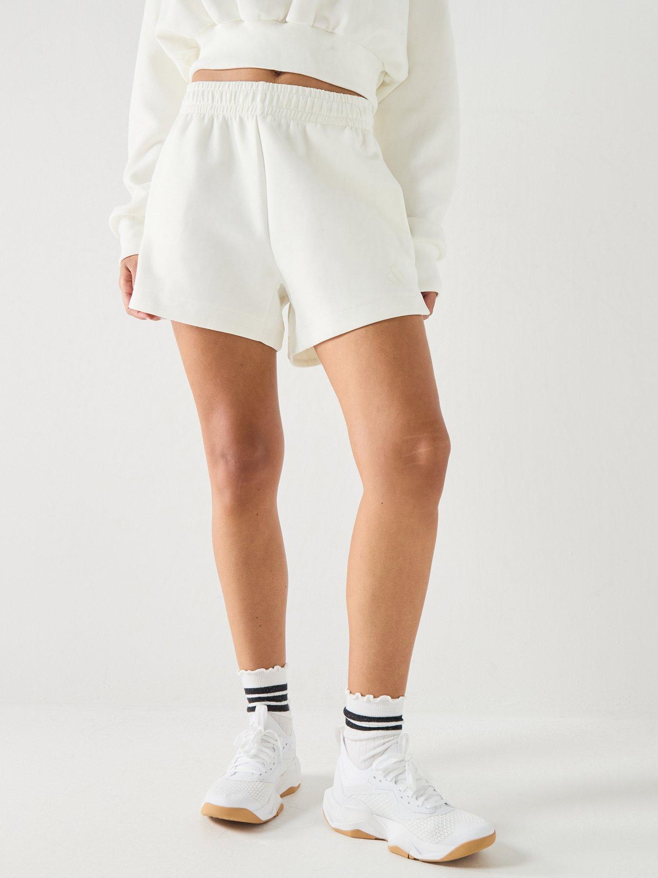adidas Sportswear Women's Soft Lux Loose Shorts - White