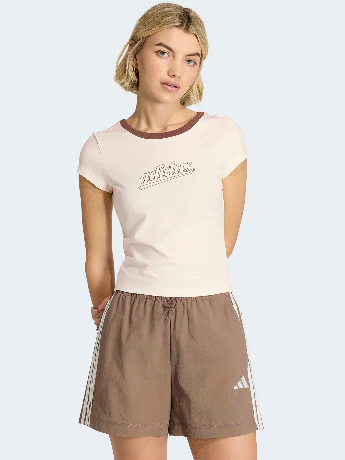 adidas Sportswear Women's Colour Icon Baby T-Shirt - Off White