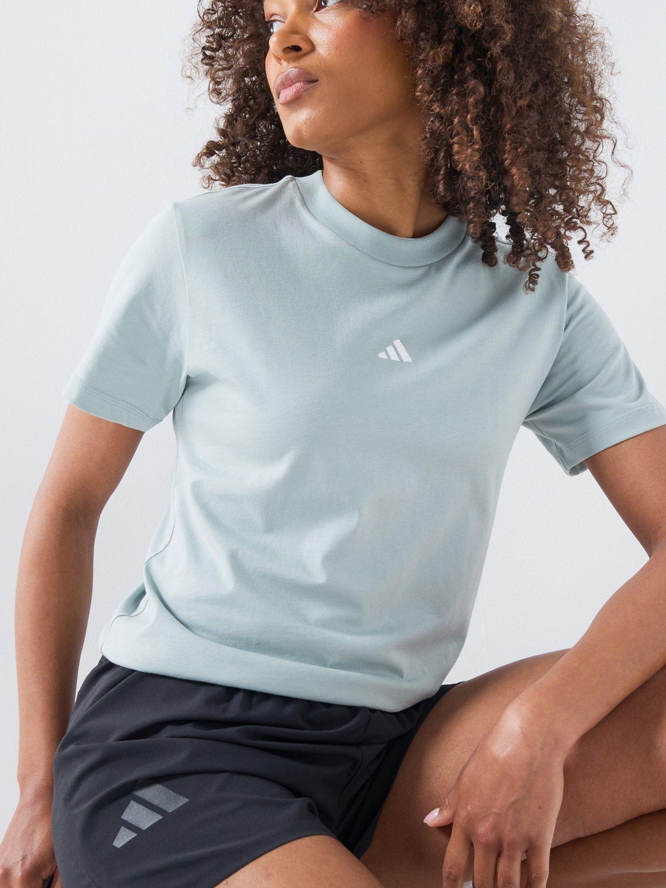 adidas Sportswear Women's Essentials Small Logo Cotton T-Shirt - Green