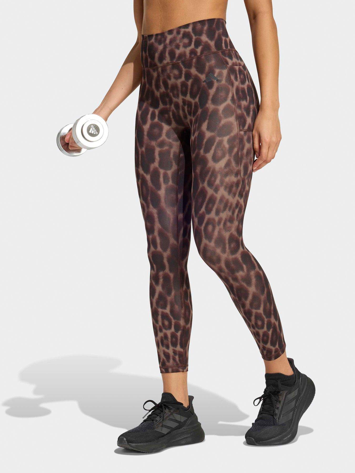 adidas-womens-training-workout-essentials-plus-78-tights-brown