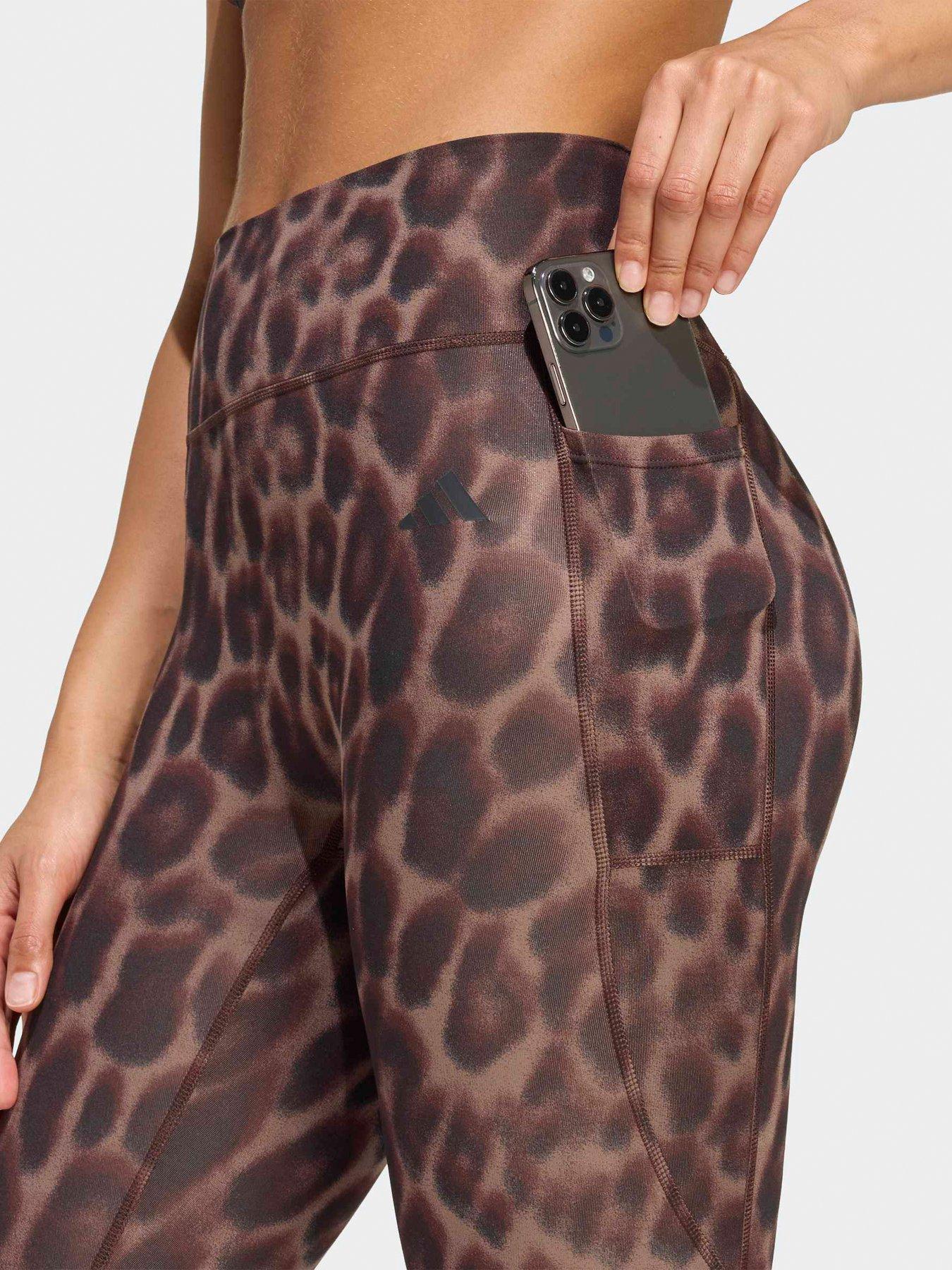 adidas-womens-training-workout-essentials-plus-78-tights-brownoutfit