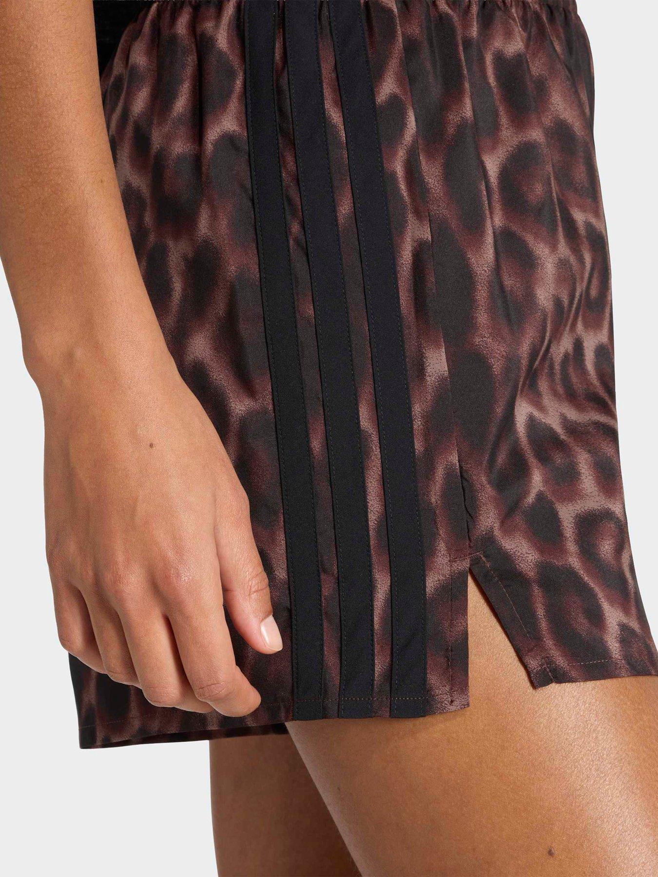 Image 5 of 6 of adidas Women's Training Workout Essentials Plus Shorts - Brown