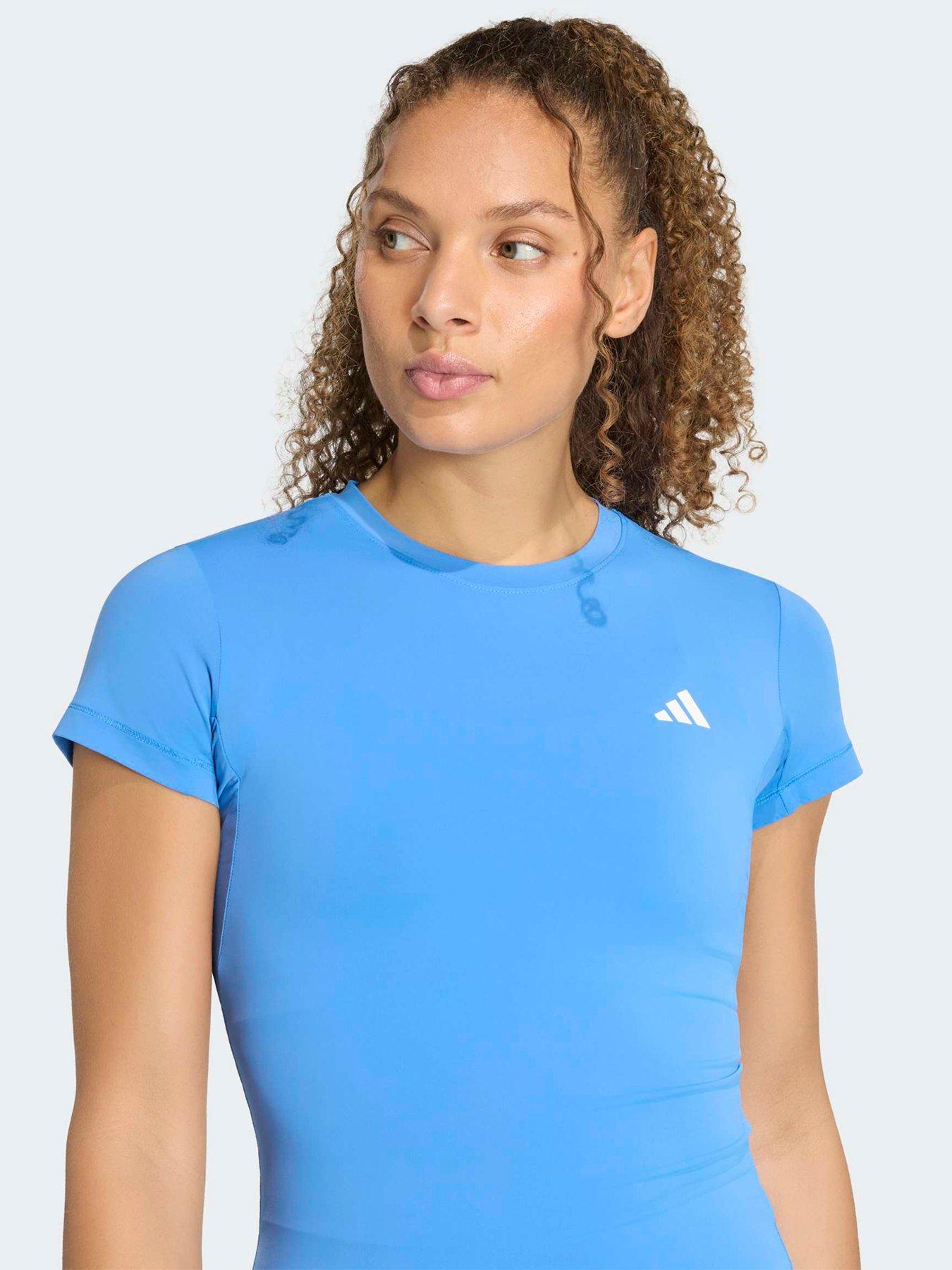 adidas-womens-training-workout-essentils-t-shirt-blueoutfit
