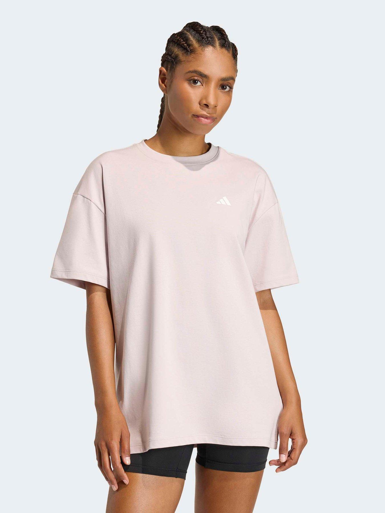 adidas Womens Training Workout Essentials Tee-brown