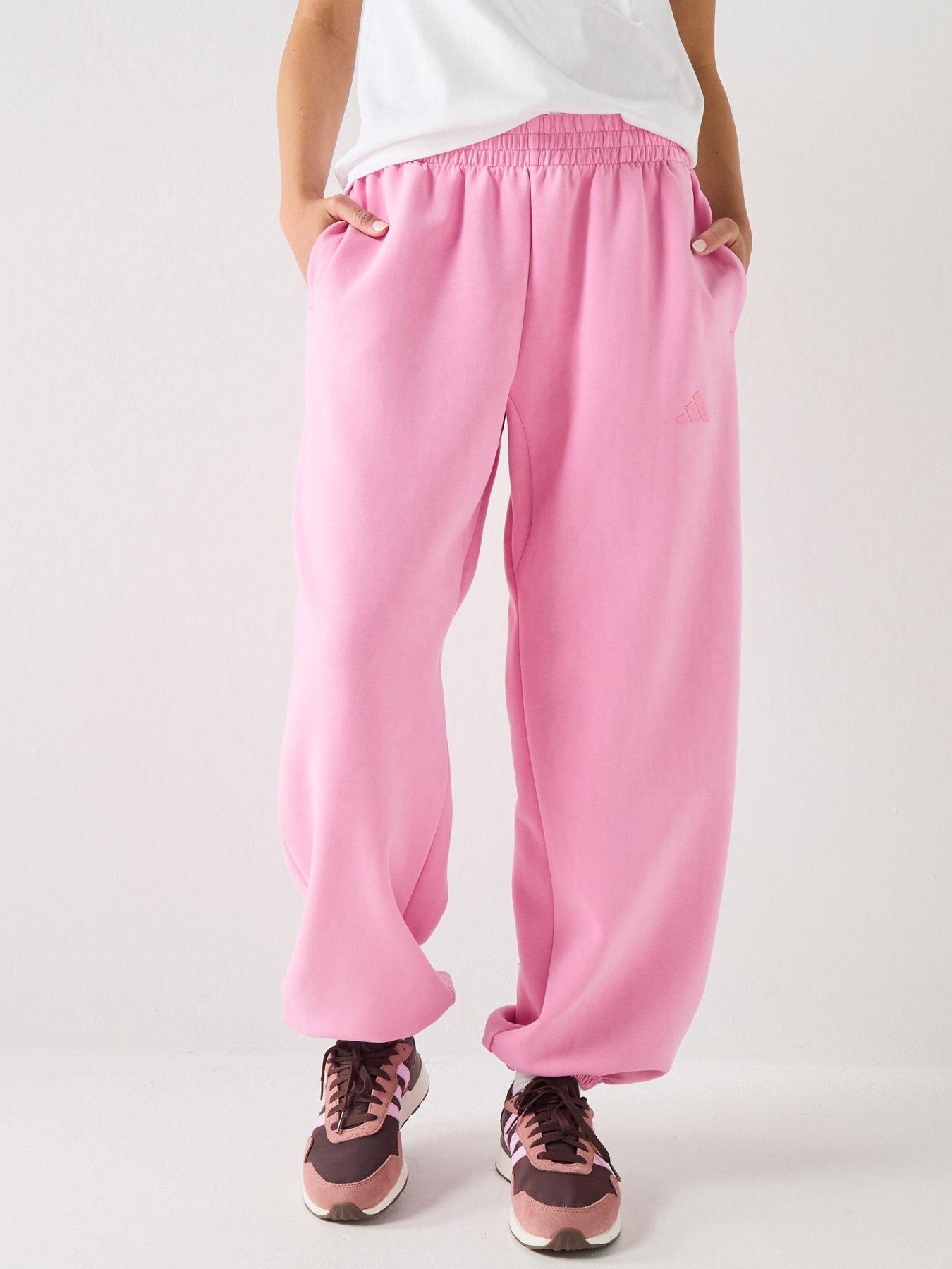 adidas Sportswear Womens Soft Lux Loose Pants - Pink