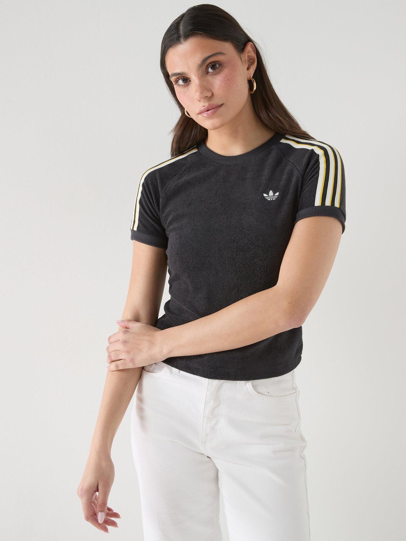 adidas Originals Women's Terry Towel Cali Tee - Black