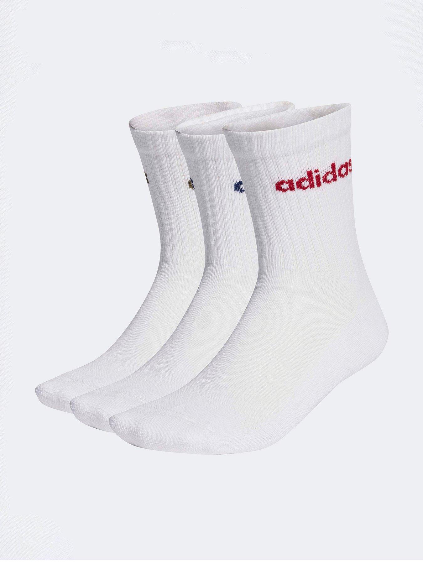 Image 1 of 4 of adidas Sportswear Unisex Crew Sock 3 Pack - White