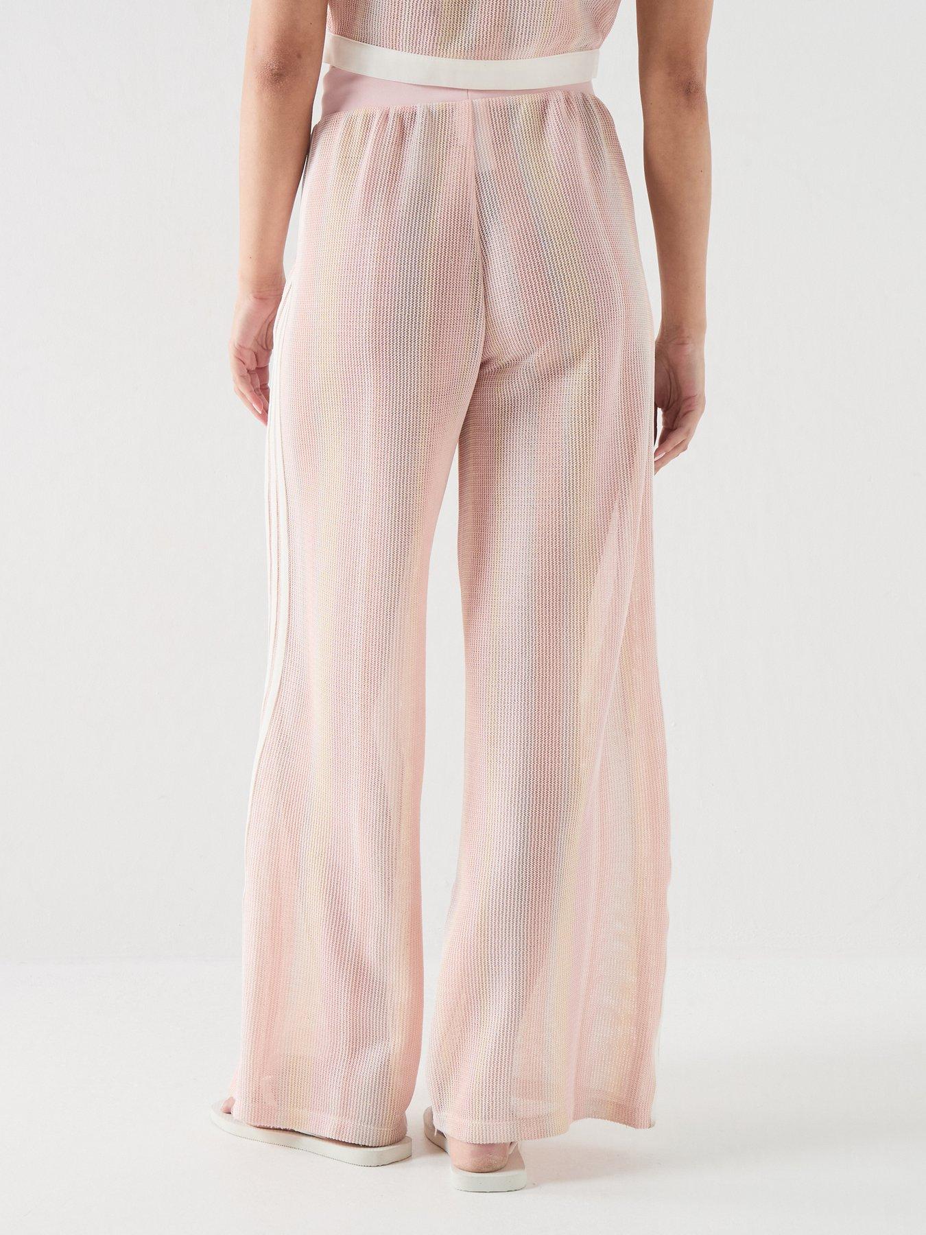 Image 2 of 6 of adidas Originals Womens Fire Bird Knit Track Pants - Pink